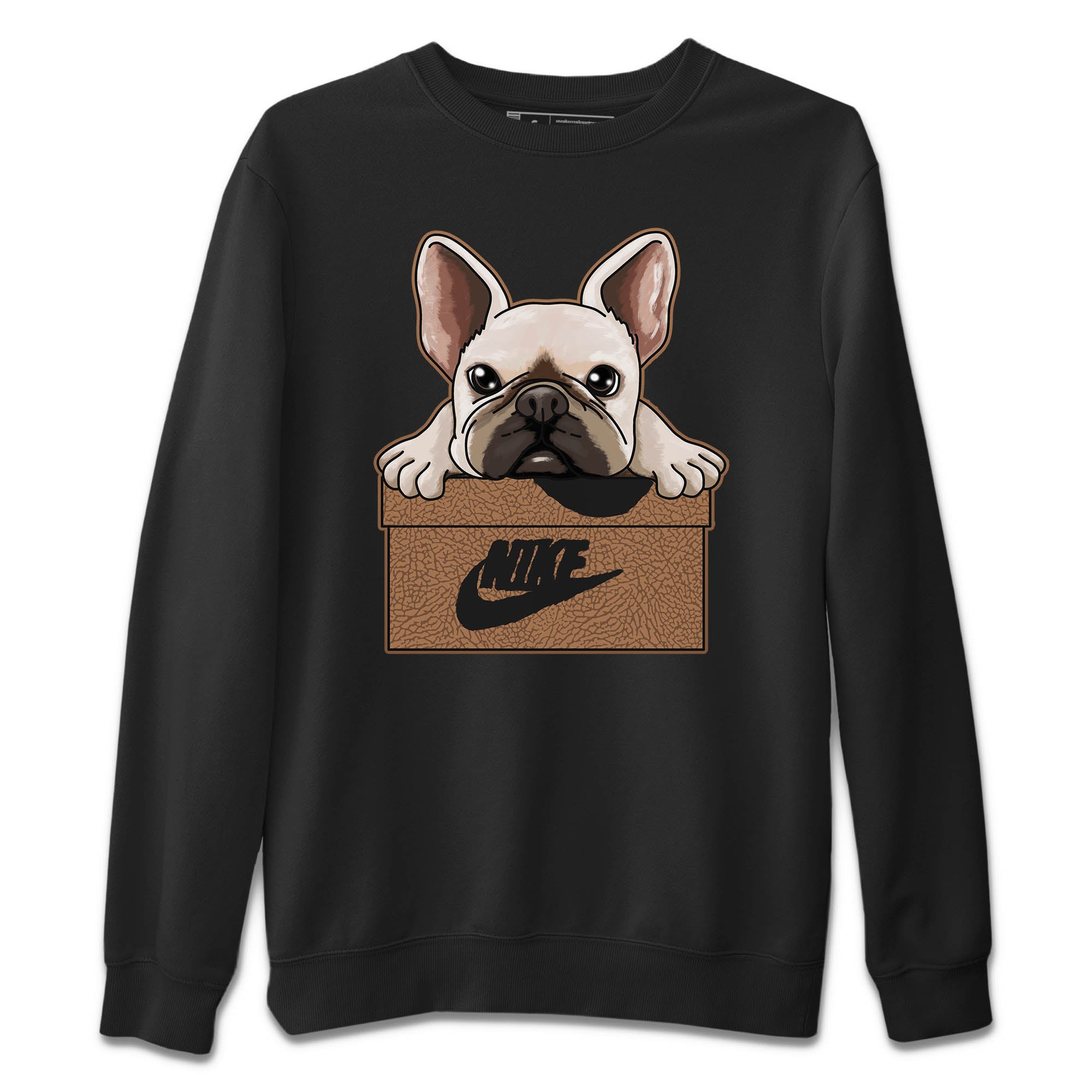 French Bulldog Unisex Tops - Air Jordan 3 Desert Elephant