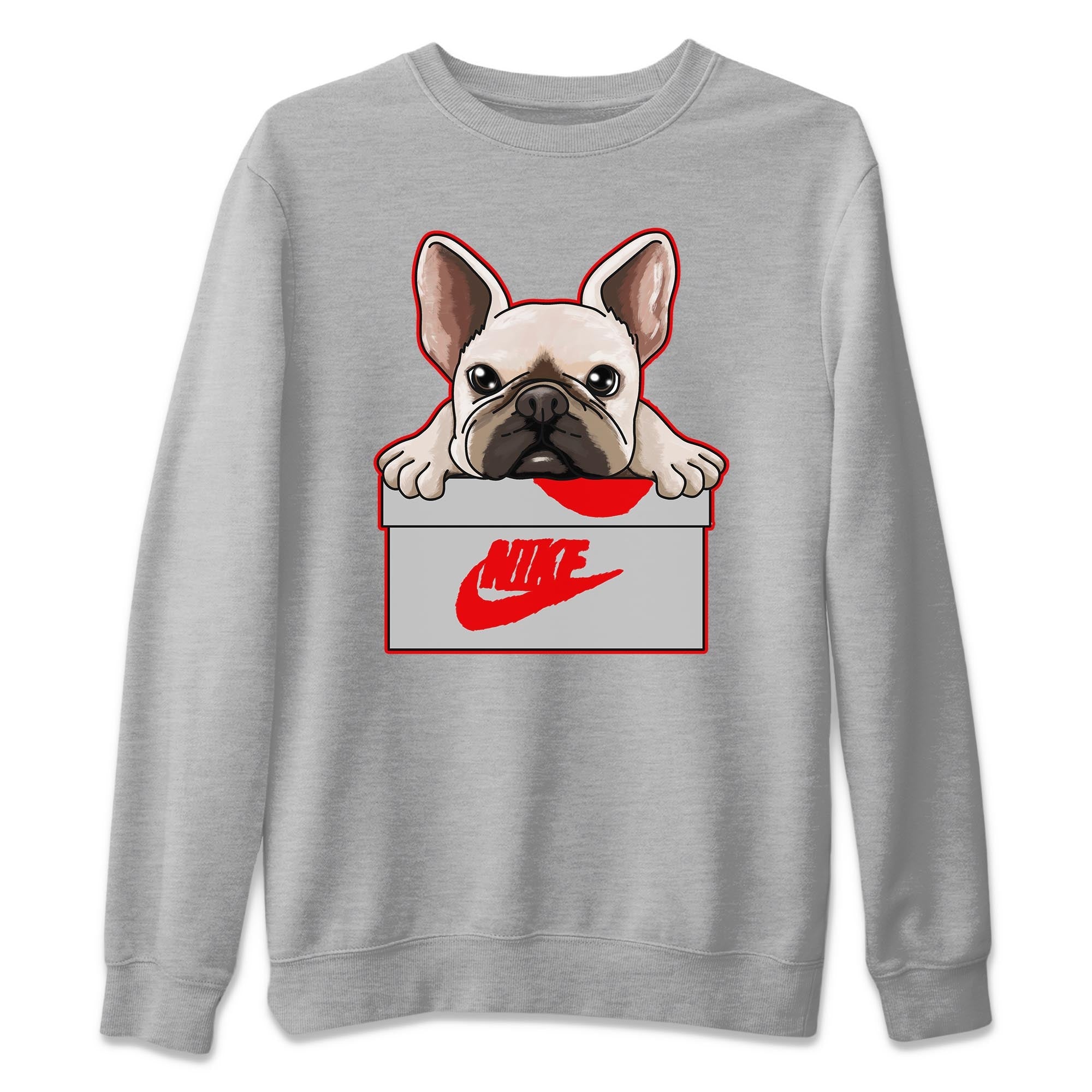 French Bulldog Unisex Tops - Air Jordan 3 Fire Red