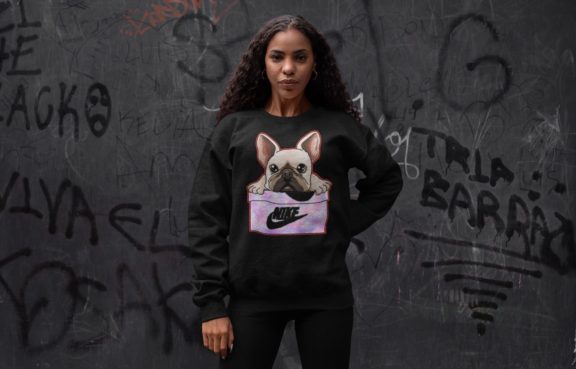 French Bulldog Unisex Tops - Air Jordan 4 Zen Master