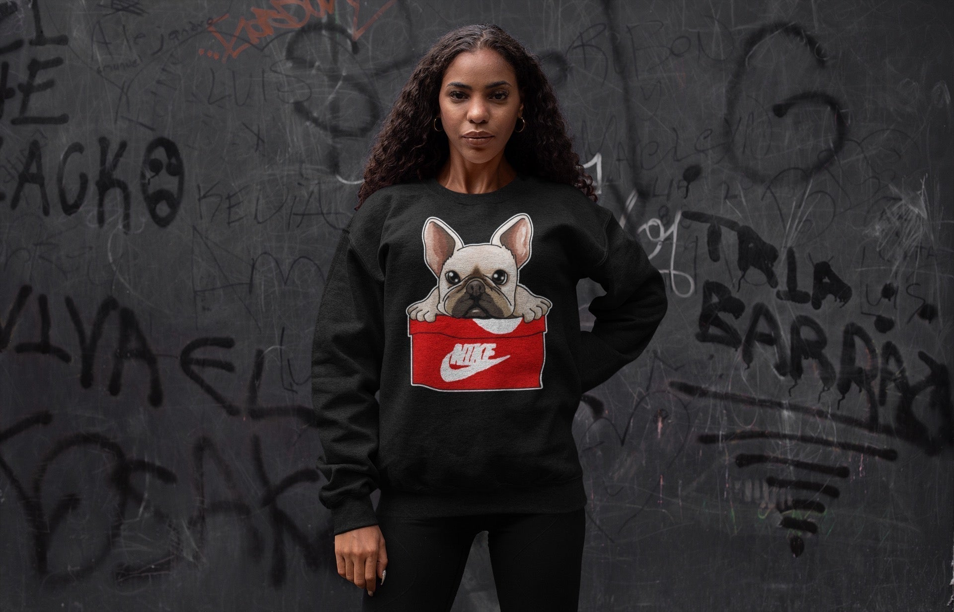 French Bulldog Unisex Tops - Air Jordan 6 Red Velvet Cookies