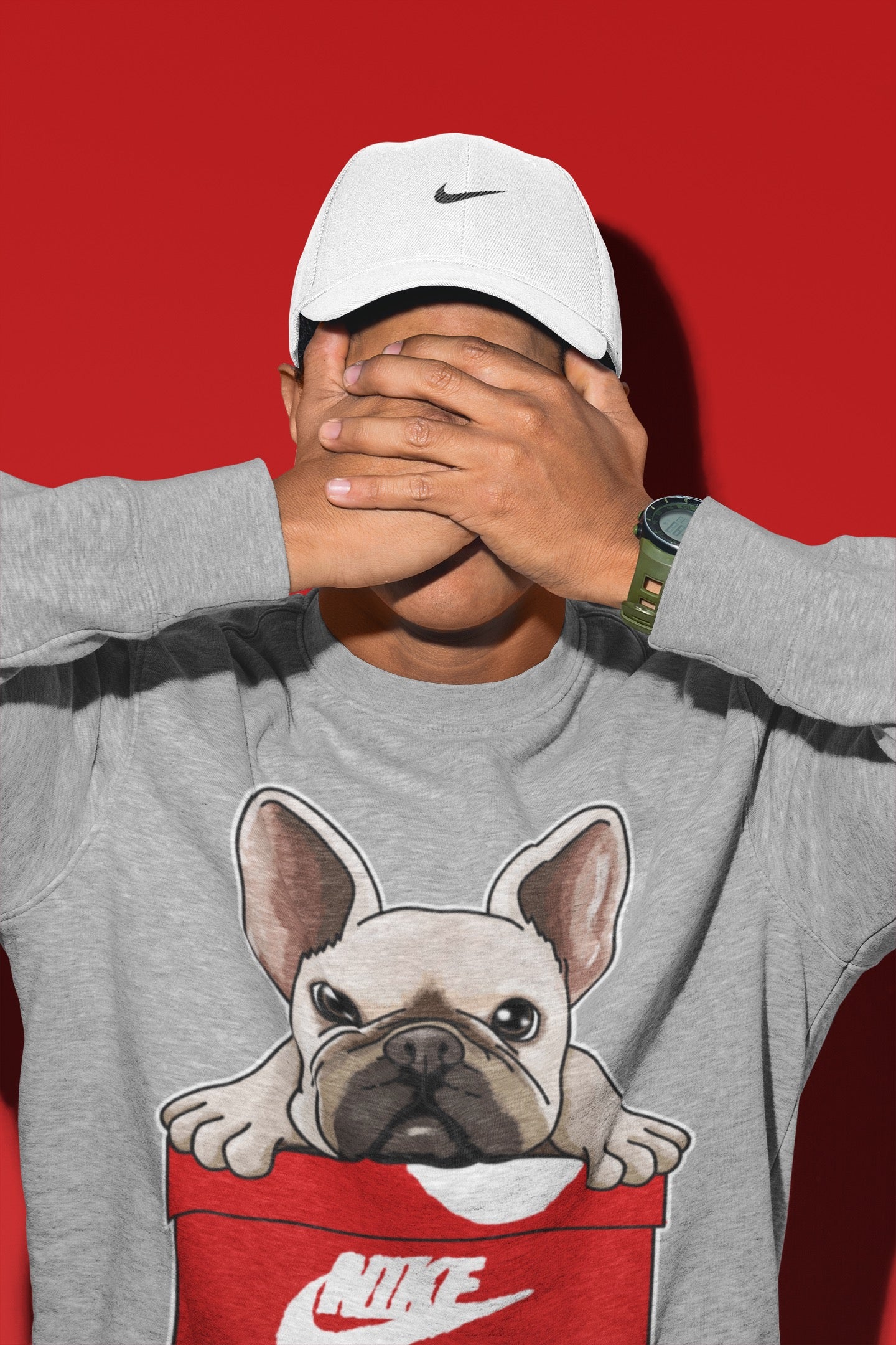 French Bulldog Unisex Tops - Air Jordan 6 Red Velvet Cookies