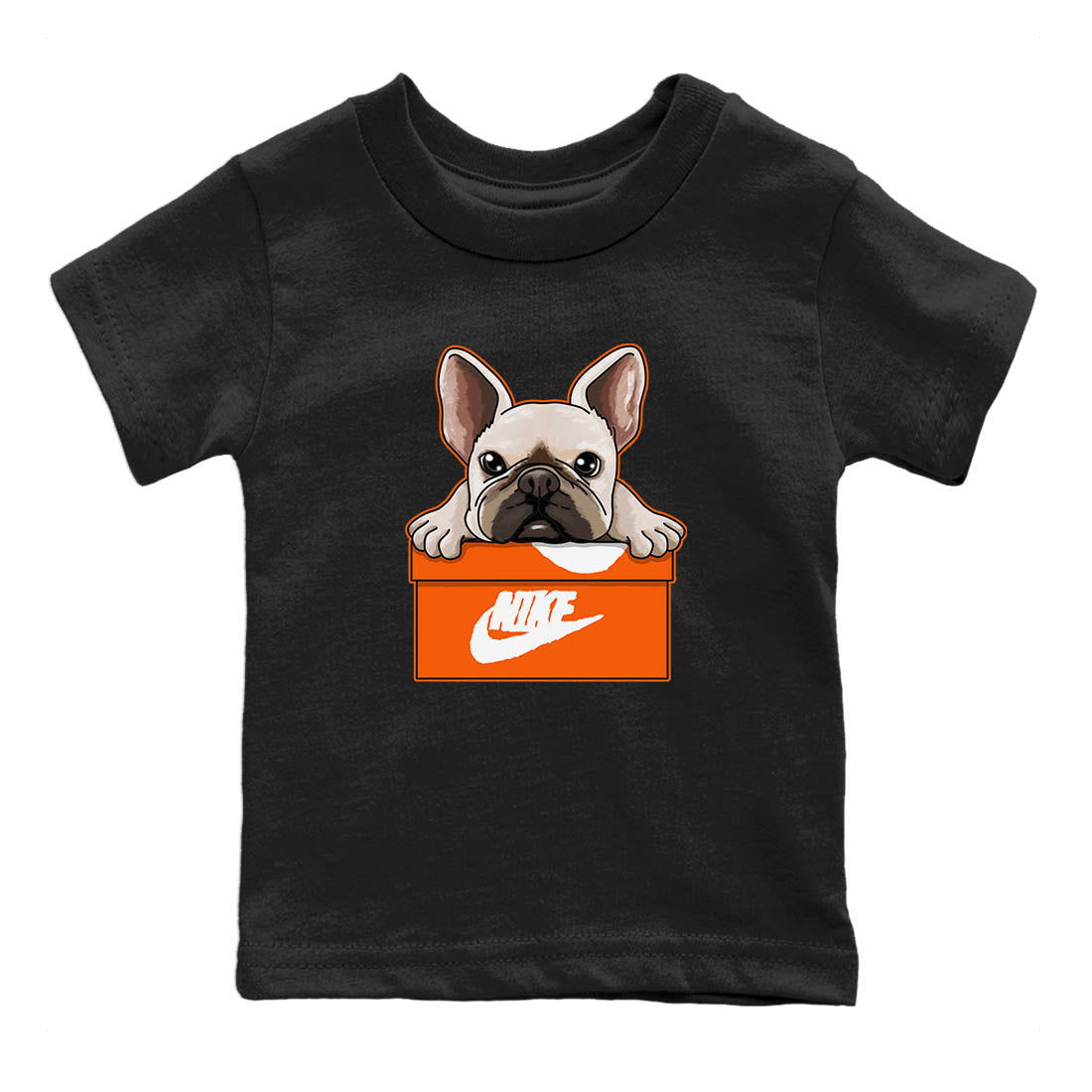 French Bulldog Kids Tops - Air Jordan 1 Starfish