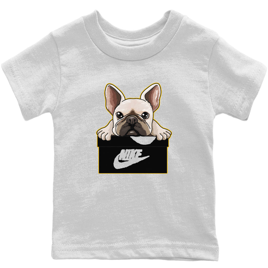 French Bulldog Kids Tops - Air Jordan 1 Taxi