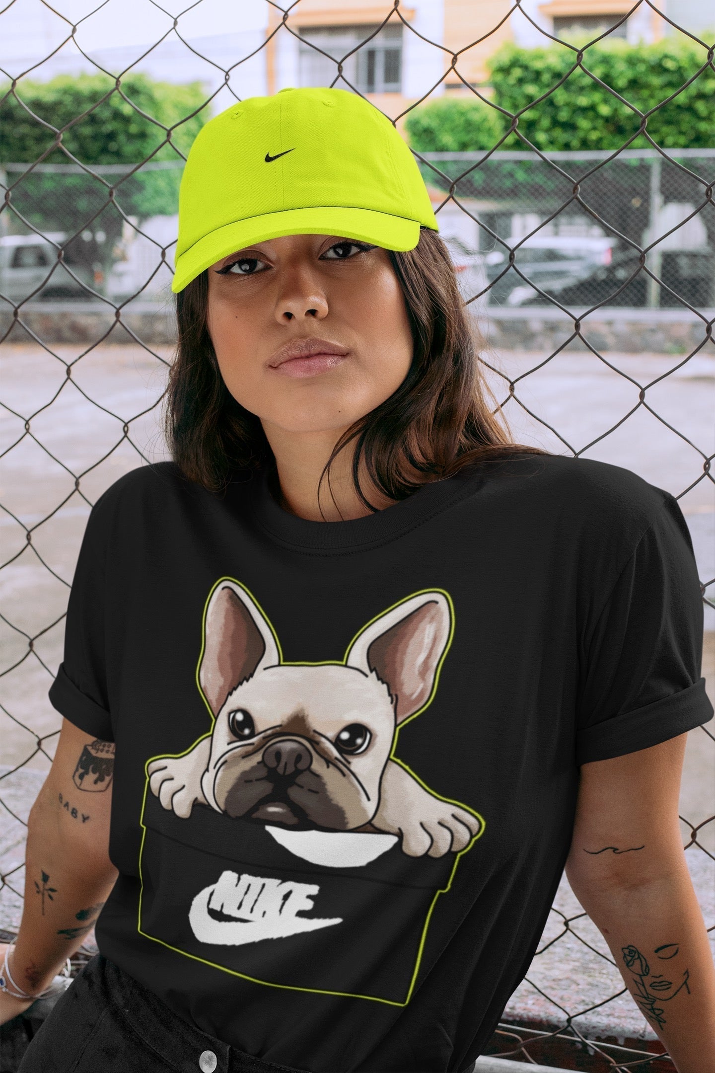 French Bulldog Unisex Tops - Air Jordan 1 Visionaire
