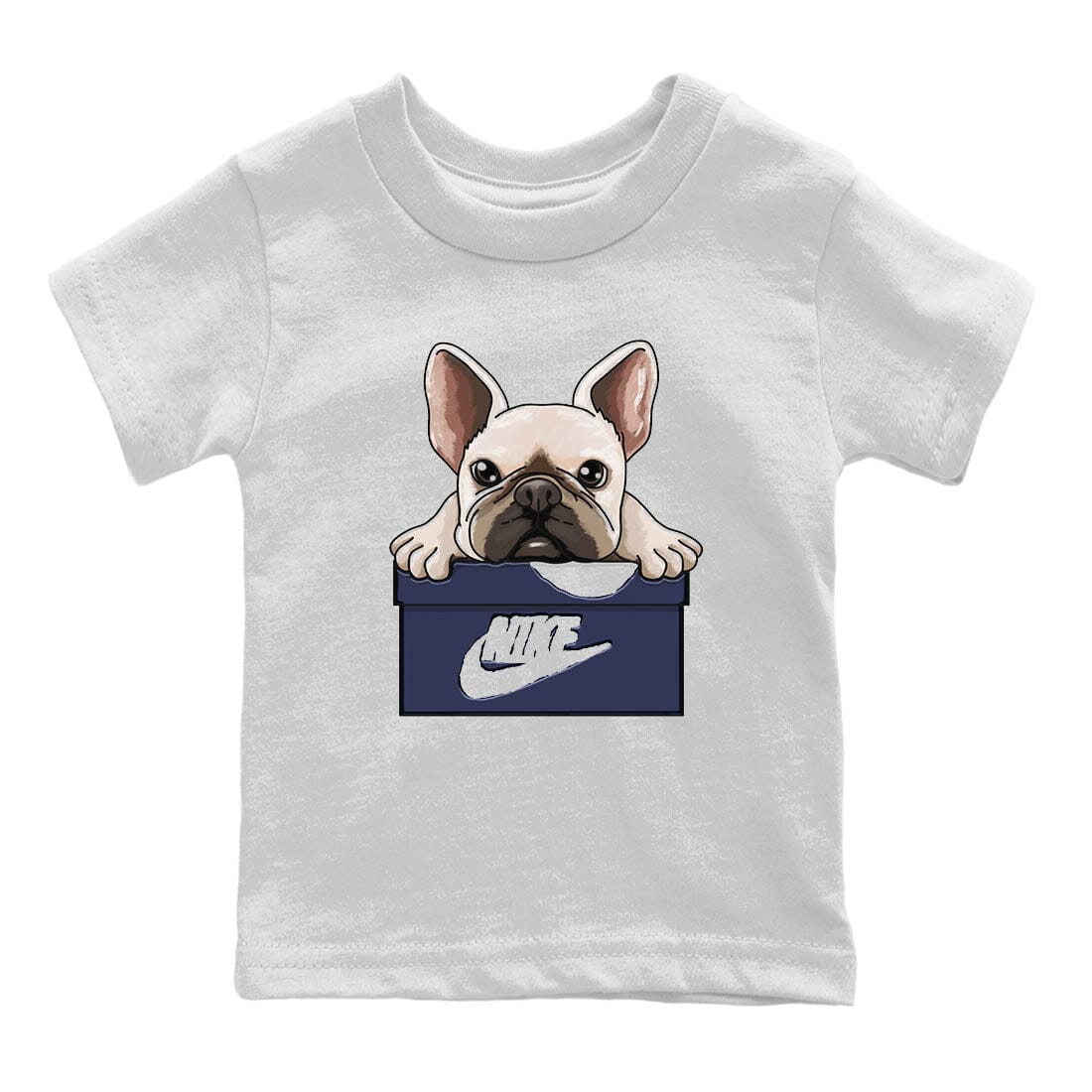 French Bulldog Kids Tops - Air Jordan 11 Midnight Navy