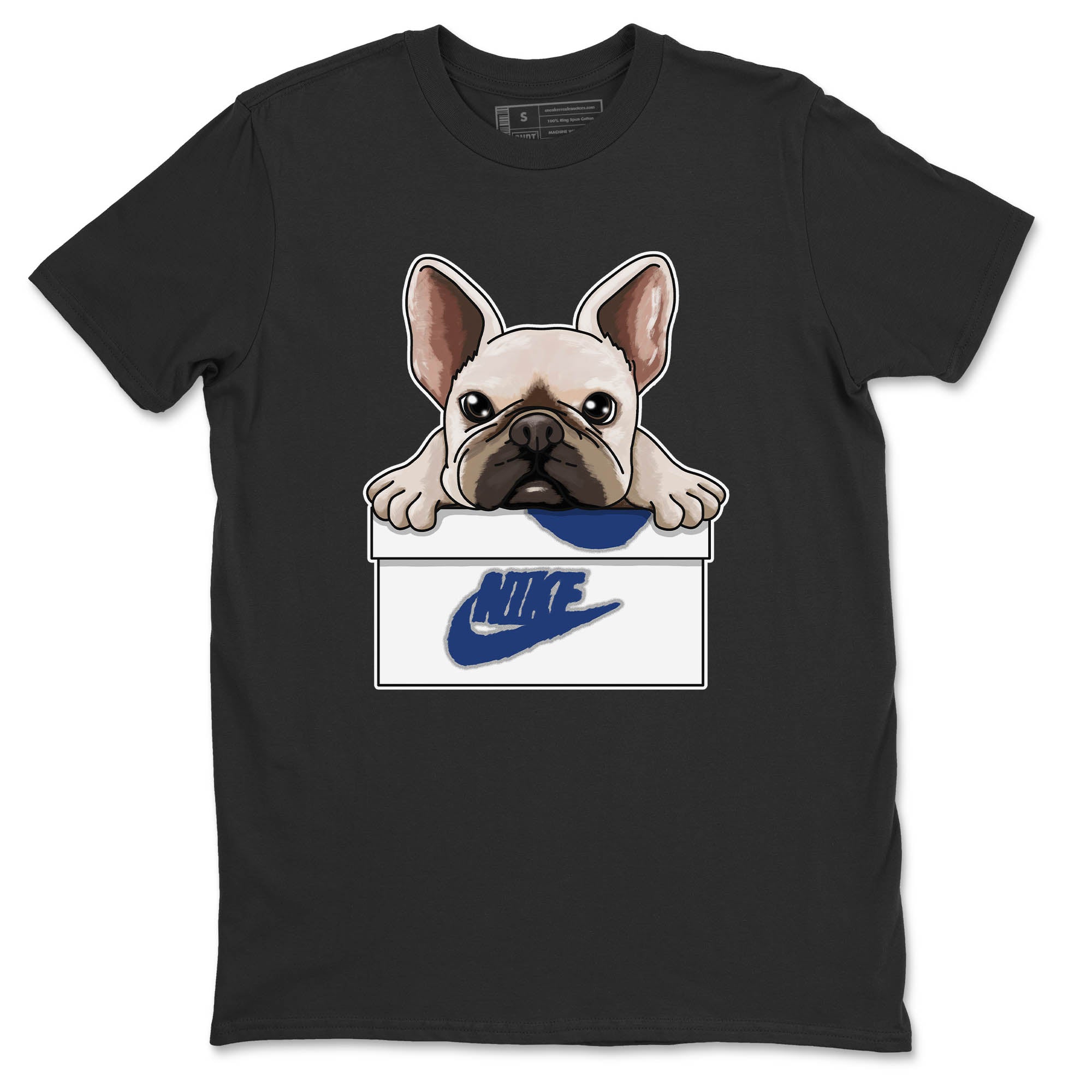French Bulldog Unisex Tops - Air Jordan 13 French Blue