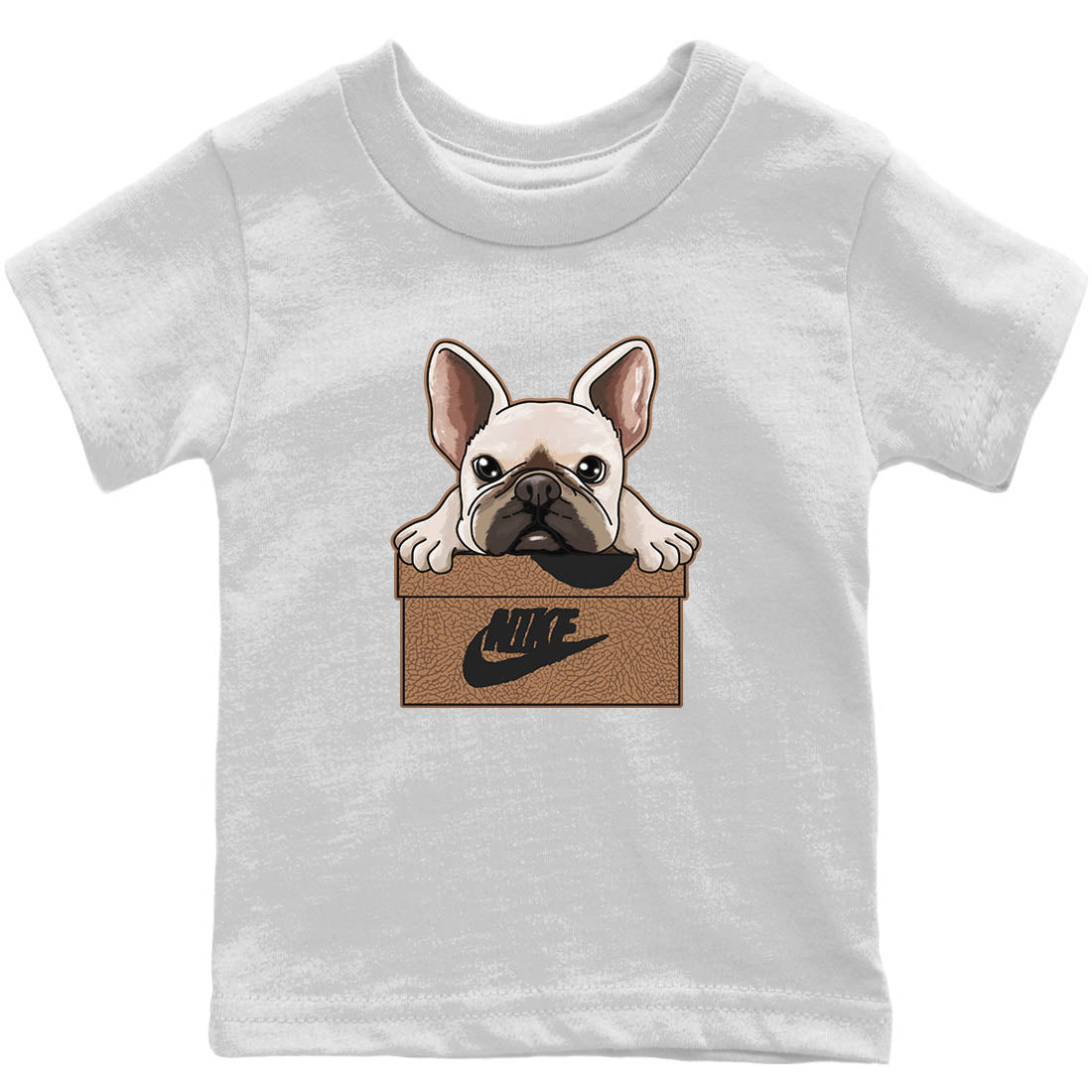 French Bulldog Kids Tops - Air Jordan 3 Desert Elephant
