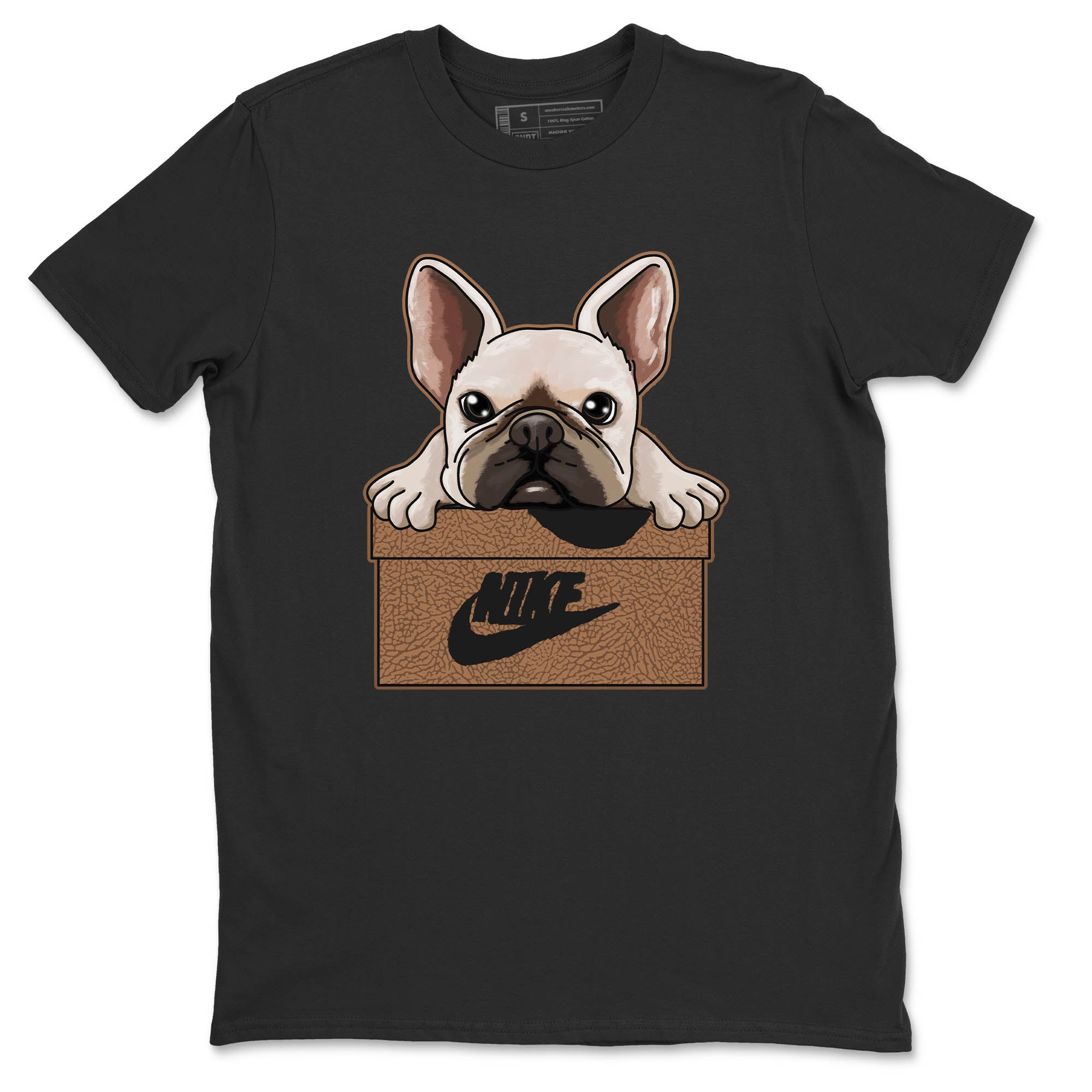 French Bulldog Unisex Tops - Air Jordan 3 Desert Elephant