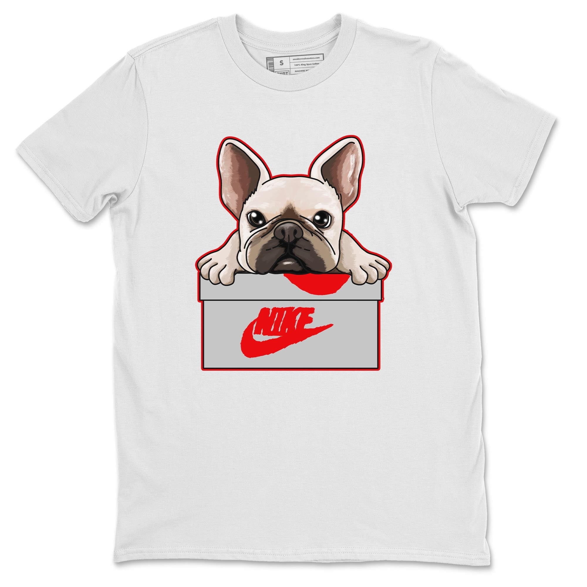 French Bulldog Unisex Tops - Air Jordan 3 Fire Red