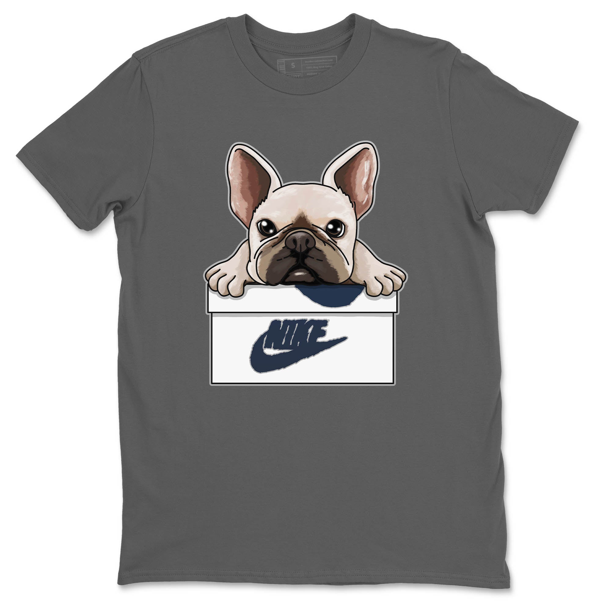French Bulldog Unisex Tops - Air Jordan 4 Midnight Navy