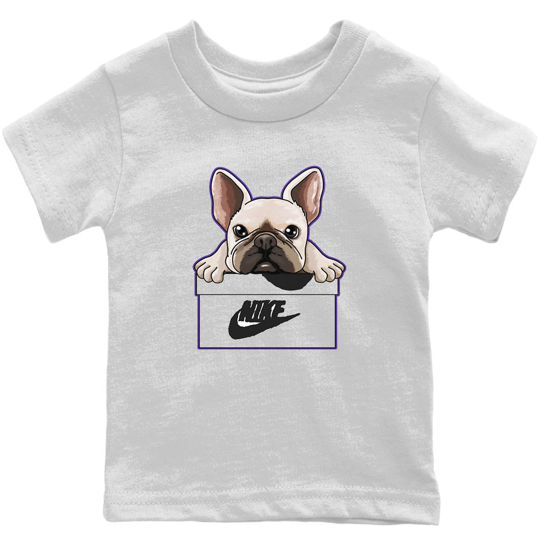 French Bulldog Kids Tops - Air Jordan 5 Concord