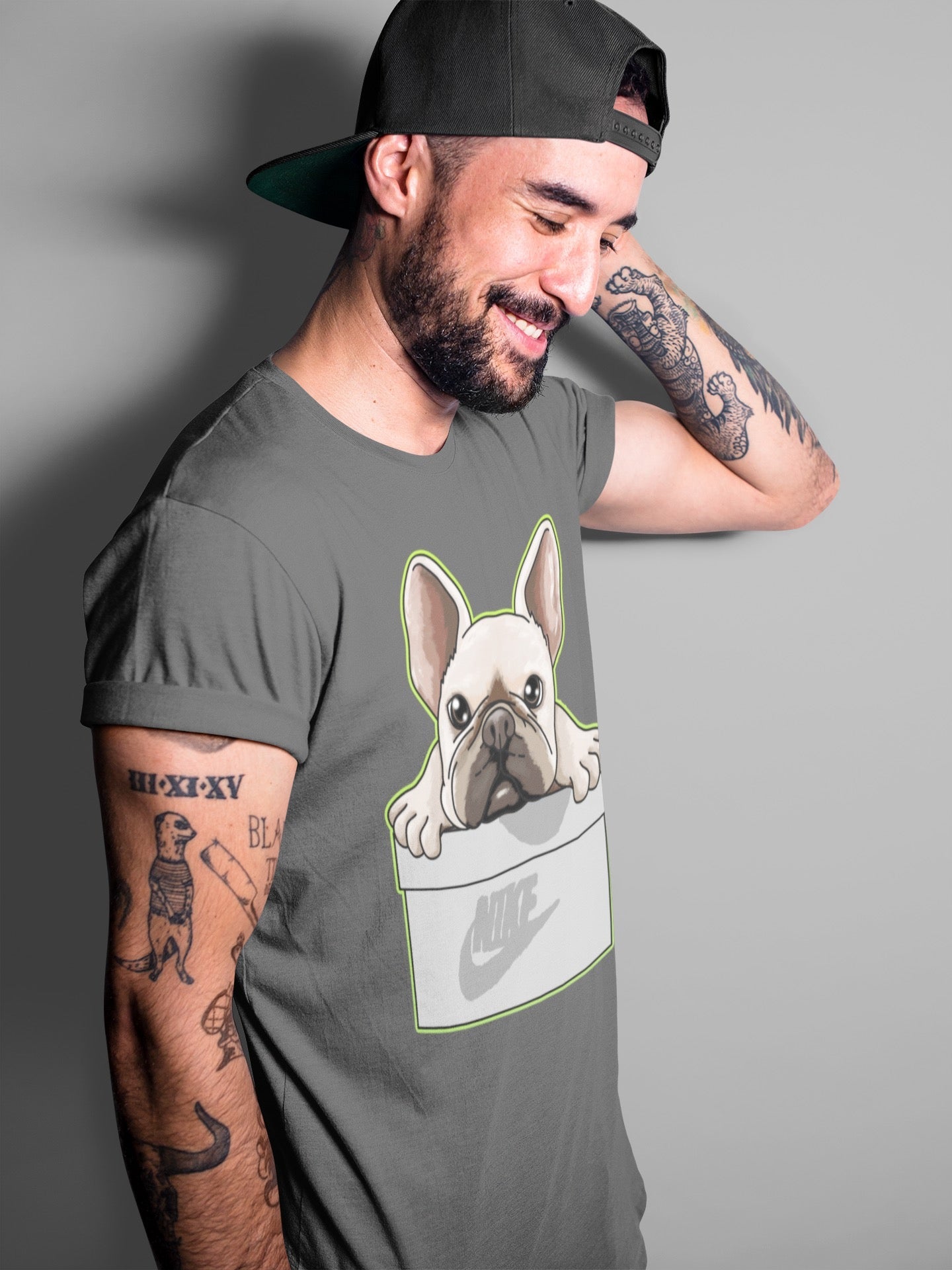 French Bulldog Unisex Tops - Air Jordan 5 Green Bean