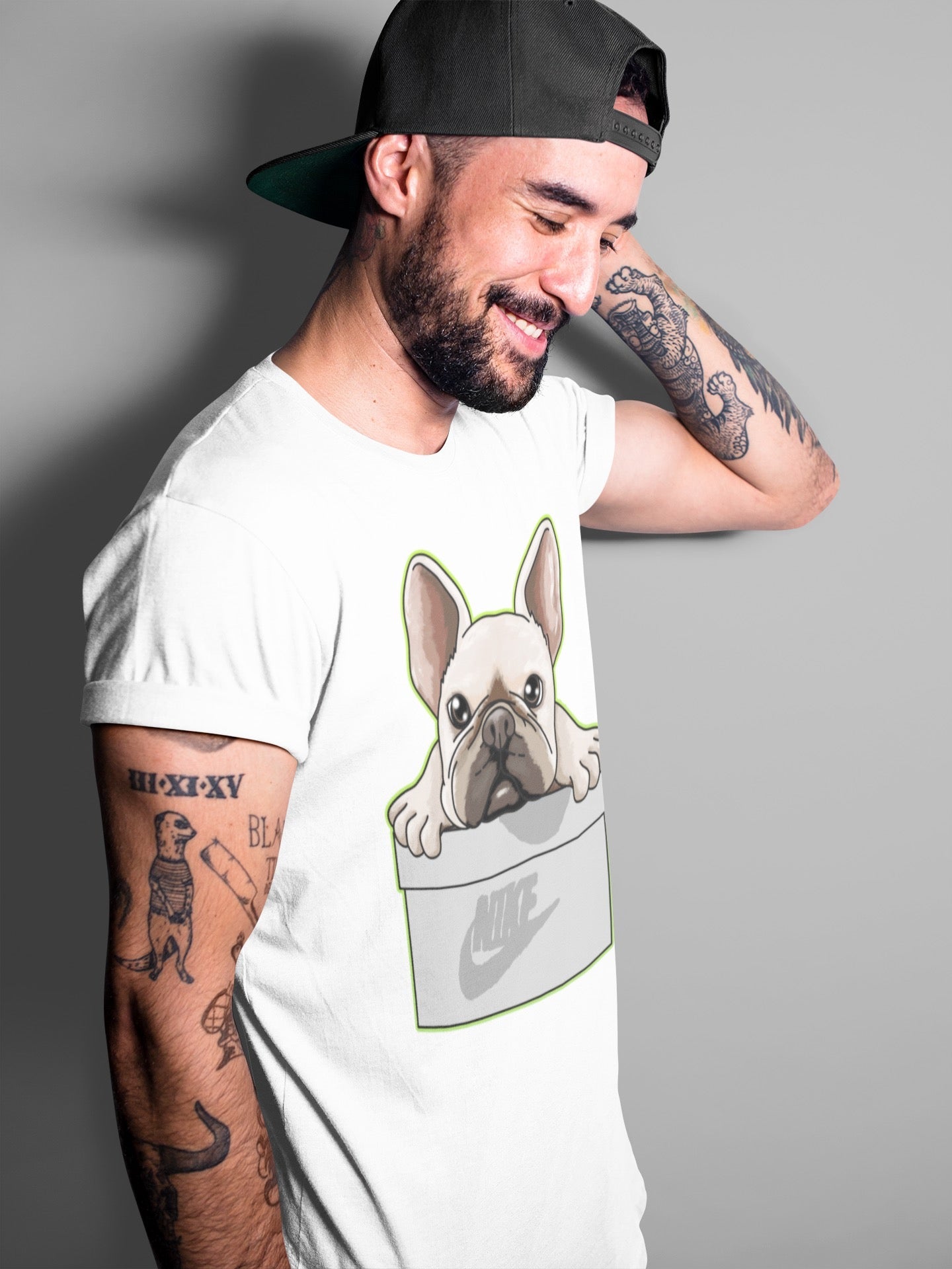 French Bulldog Unisex Tops - Air Jordan 5 Green Bean