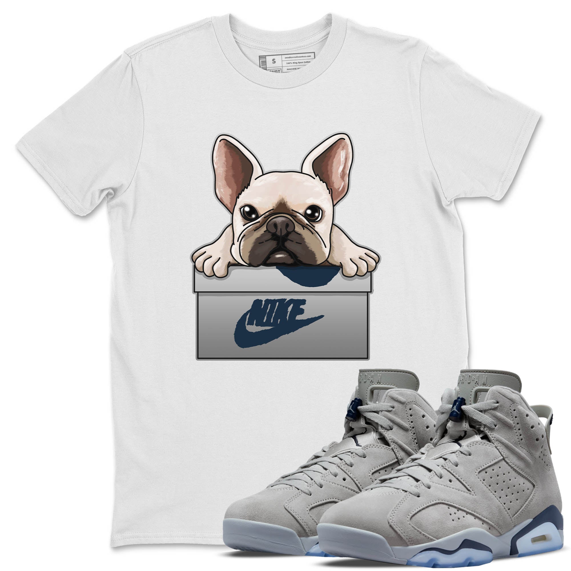 French Bulldog Unisex Tops - Air Jordan 6 Georgetown