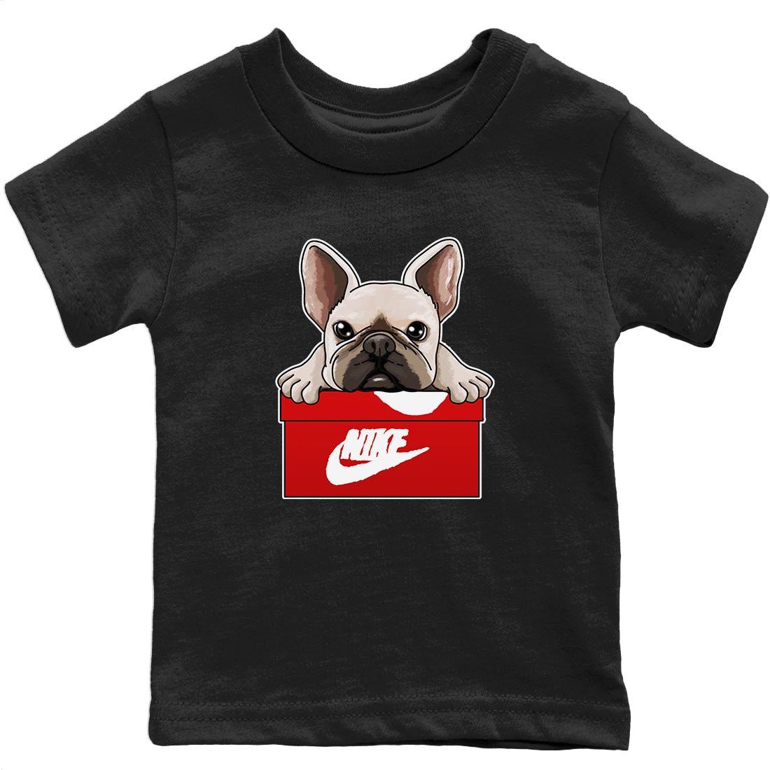 French Bulldog Kids Tops - Air Jordan 6 Red Velvet Cookies