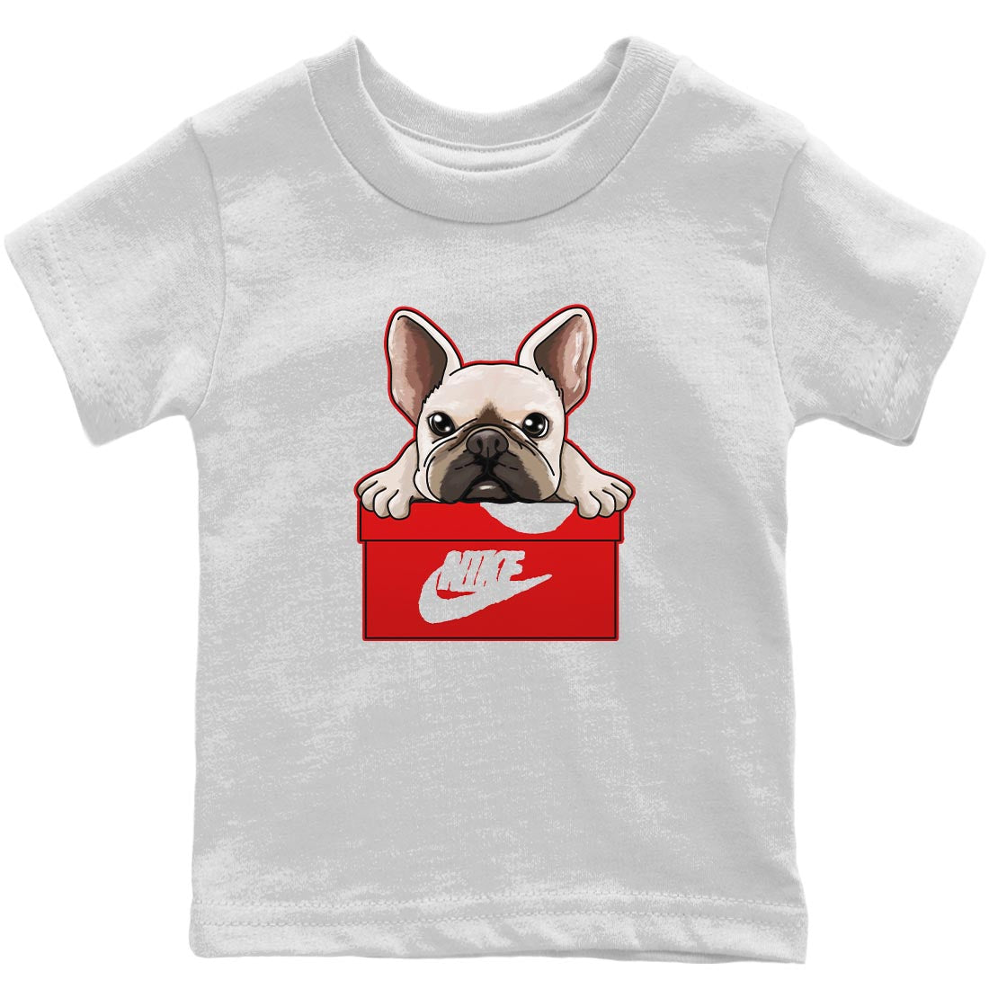 French Bulldog Kids Tops - Air Jordan 6 Red Velvet Cookies