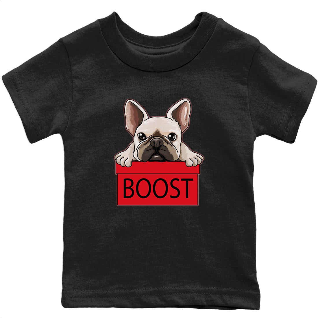 French Bulldog Kids Tops - Yeezy 700 Hi-Res Red