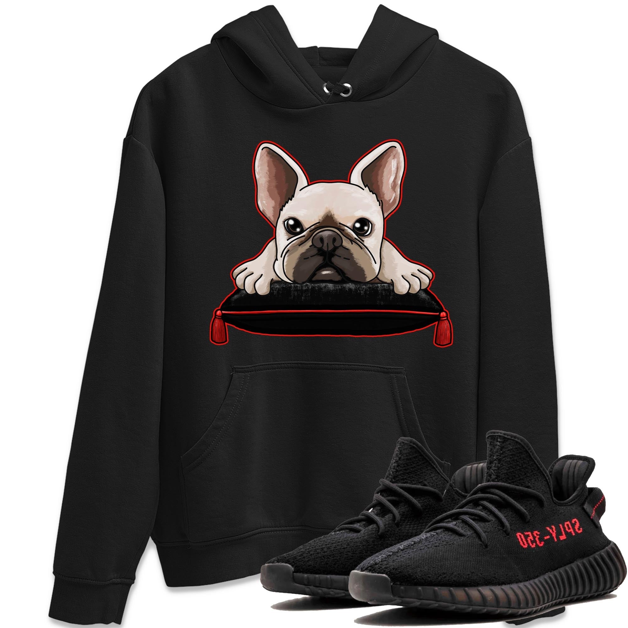 French Bulldog snkmatch Tee - Yeezy 350 Bred