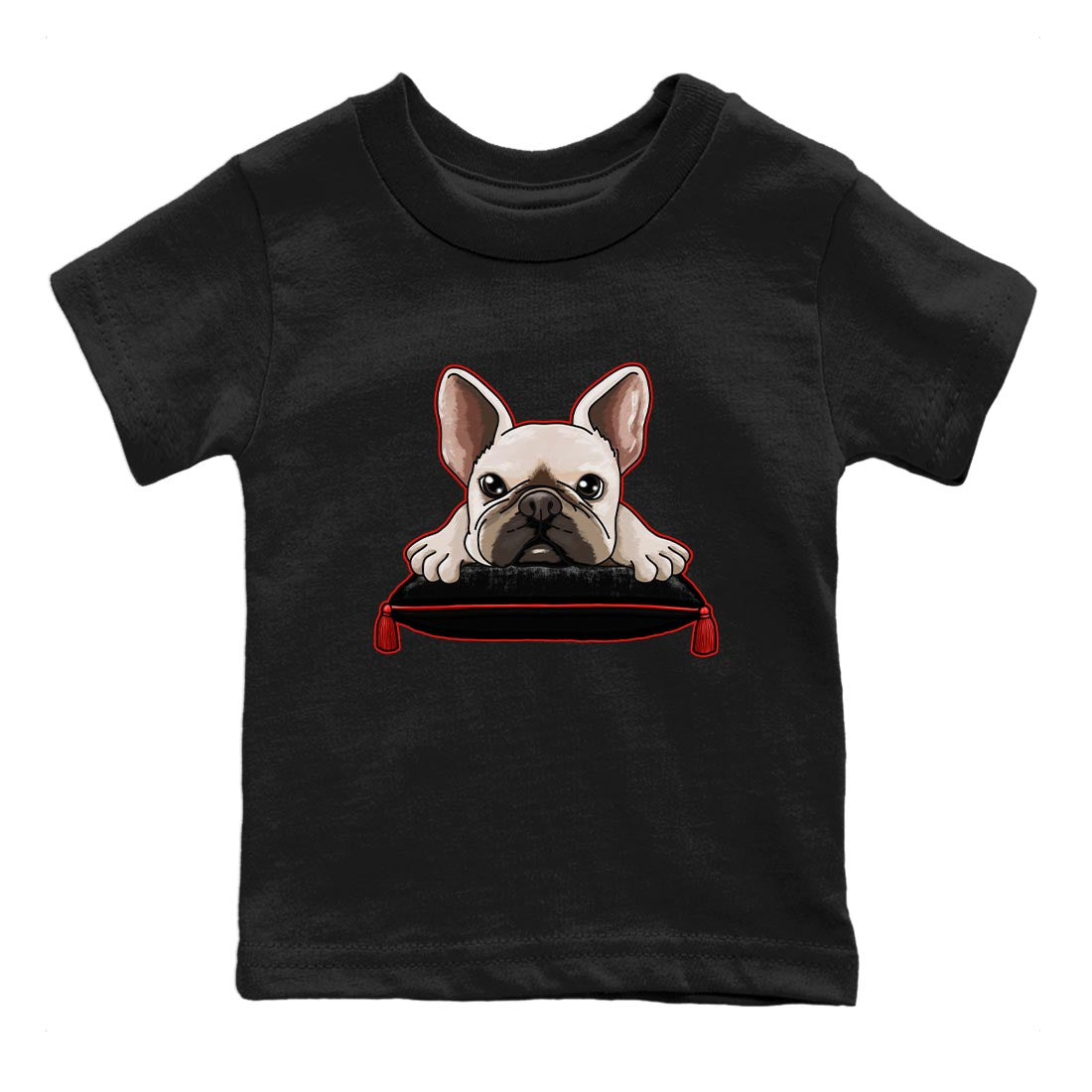 French Bulldog snkmatch Tee Kids - Yeezy 350 Bred