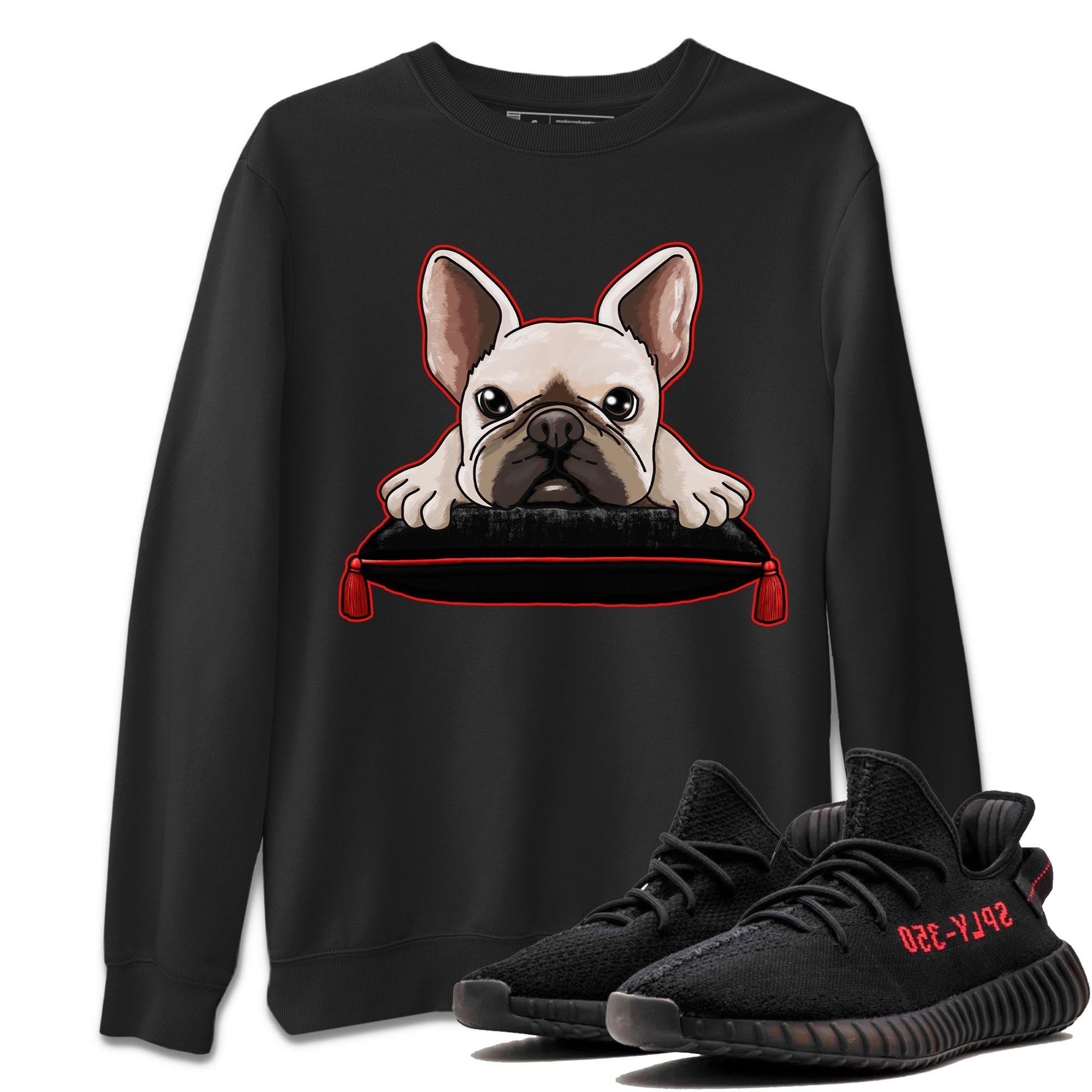 French Bulldog snkmatch Tee - Yeezy 350 Bred