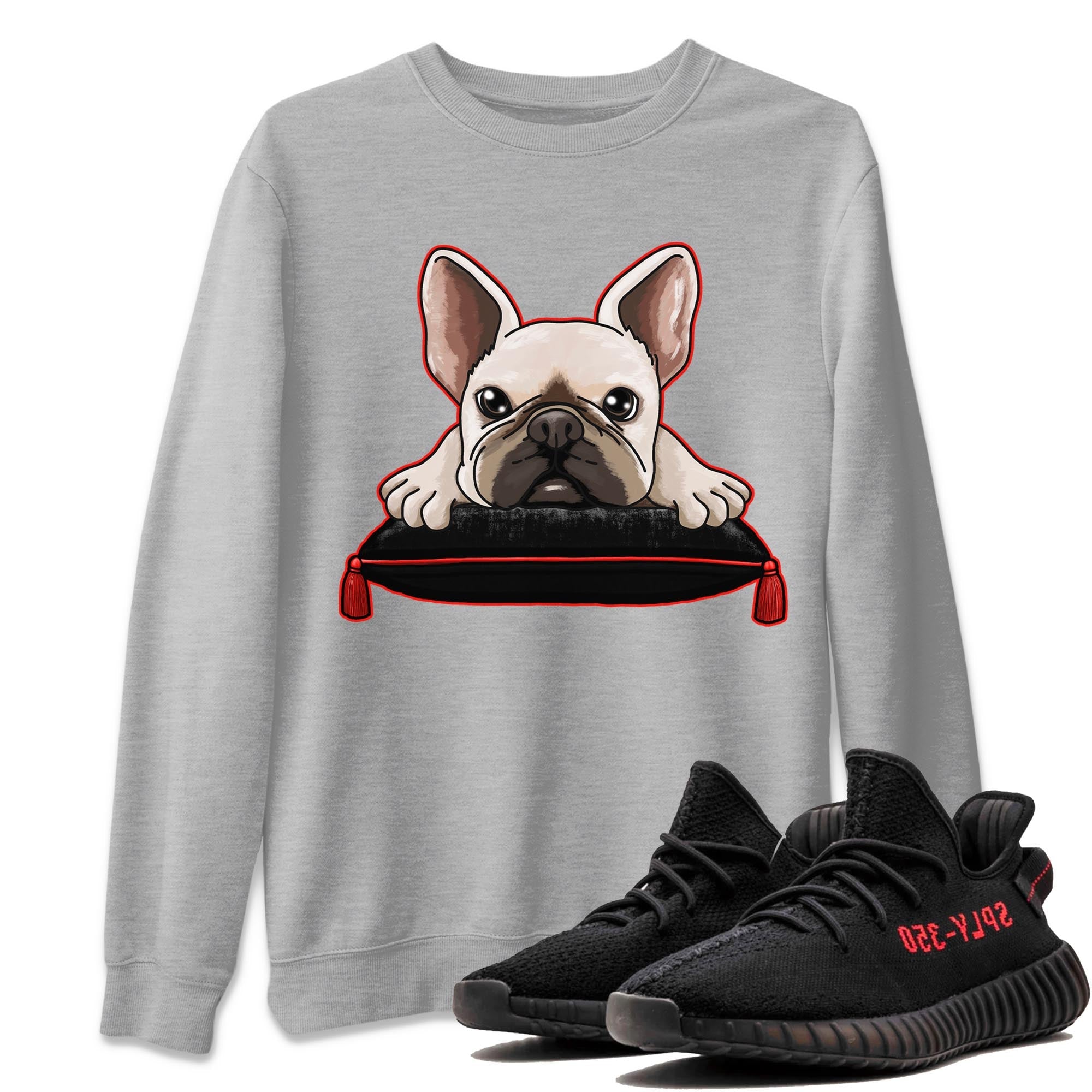 French Bulldog snkmatch Tee - Yeezy 350 Bred