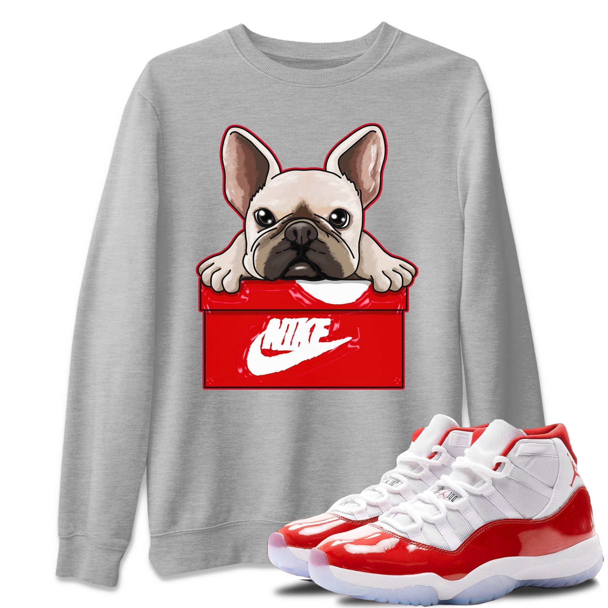 French Bullodg Unisex Tops - Air Jordan 11 Cherry