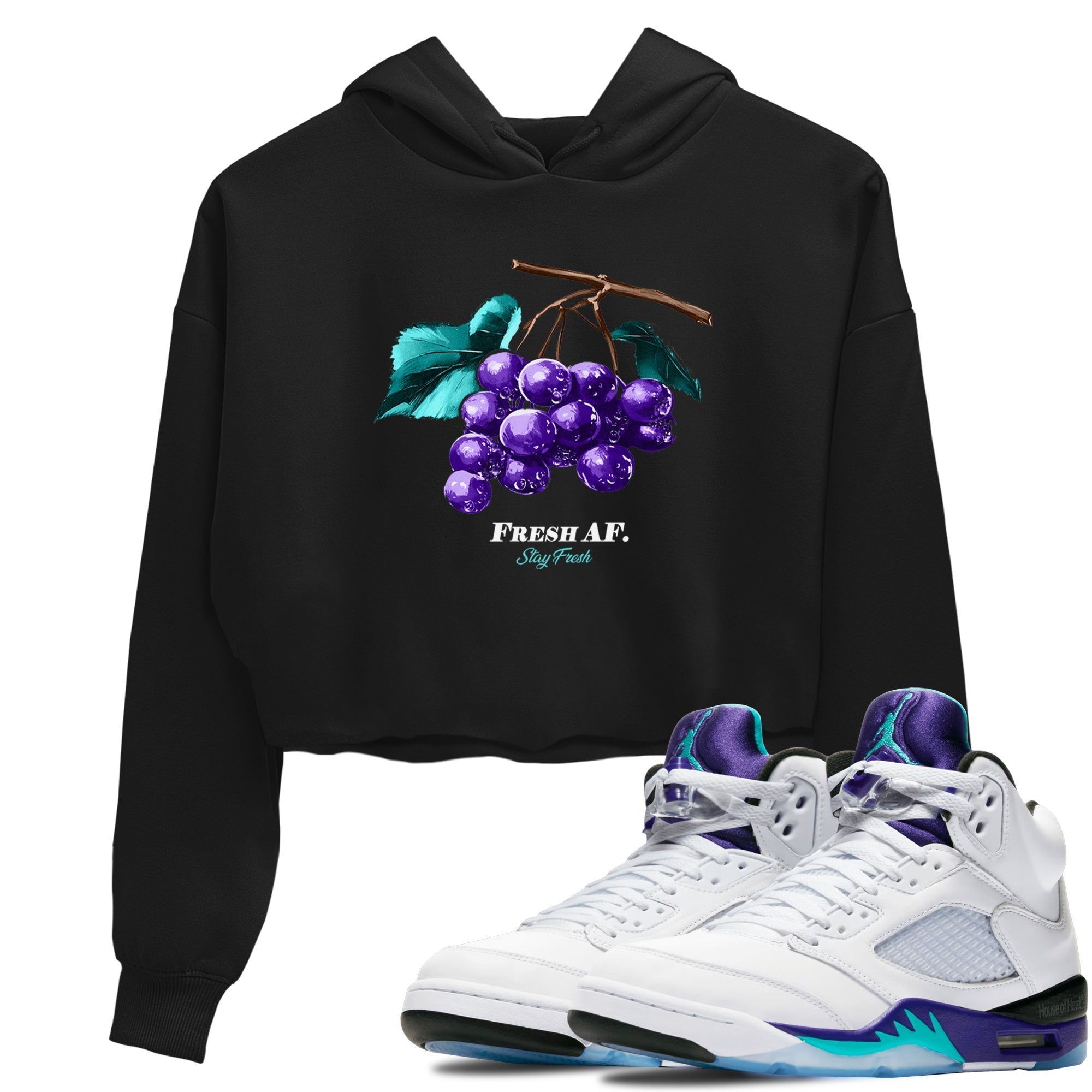 Fresh Grape snkmatch Women's Top - Air Jordan 5 Grape