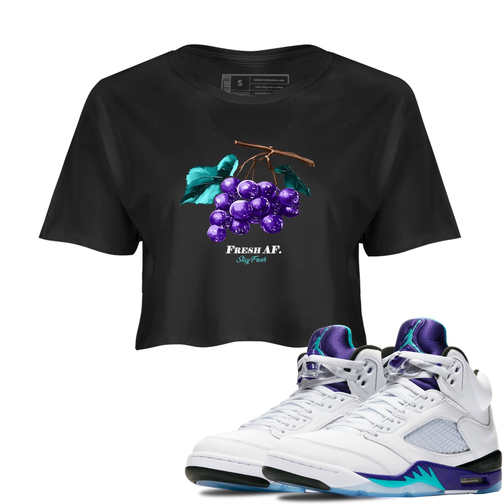 Fresh Grape snkmatch Women's Top - Air Jordan 5 Grape