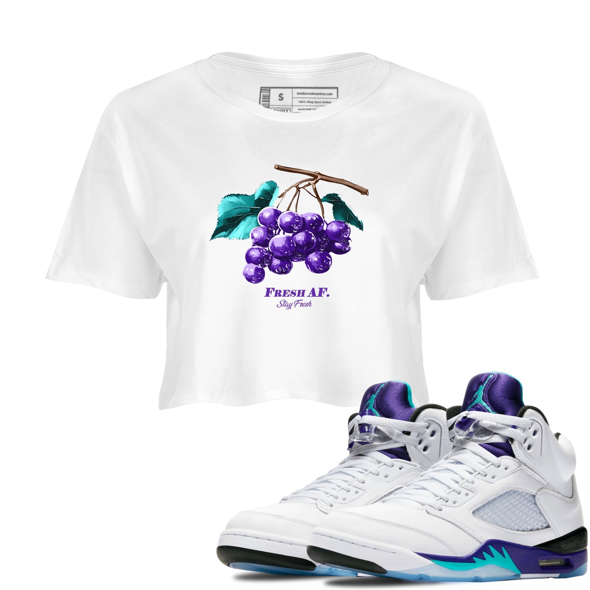 Fresh Grape snkmatch Women's Top - Air Jordan 5 Grape