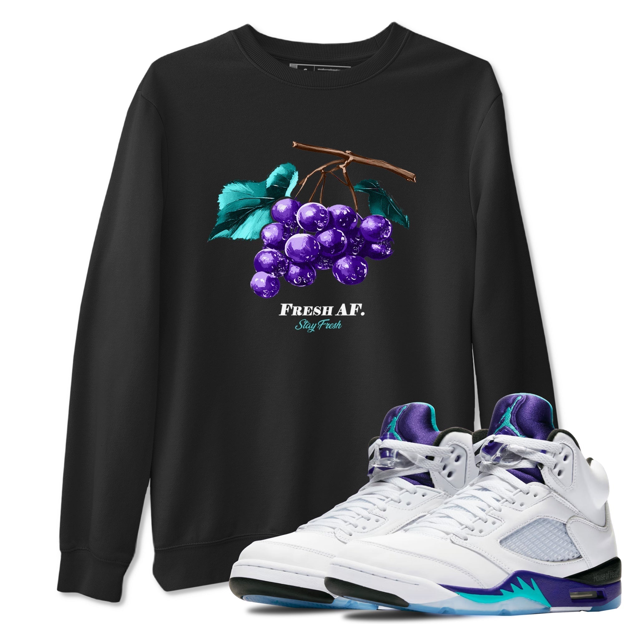 Fresh Grape snkmatch Tees - Air Jordan 5 Grape