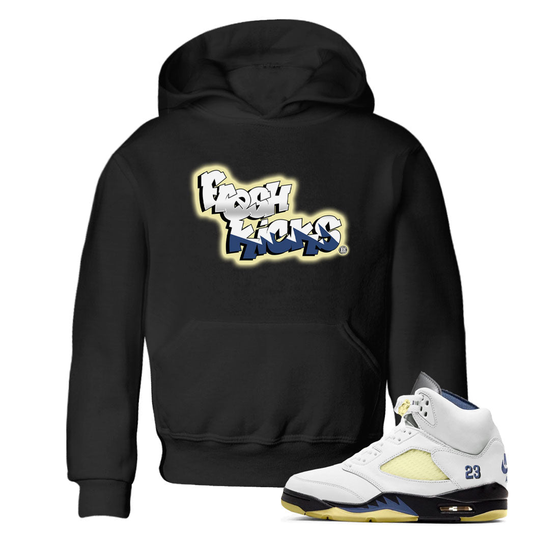 Fresh Kicks snkmatch Tee Kids - Air Jordan 5 A Ma Maniere x Photon Dust