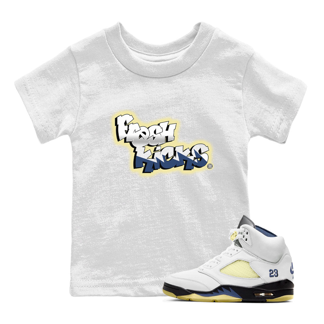 Fresh Kicks snkmatch Tee Kids - Air Jordan 5 A Ma Maniere x Photon Dust