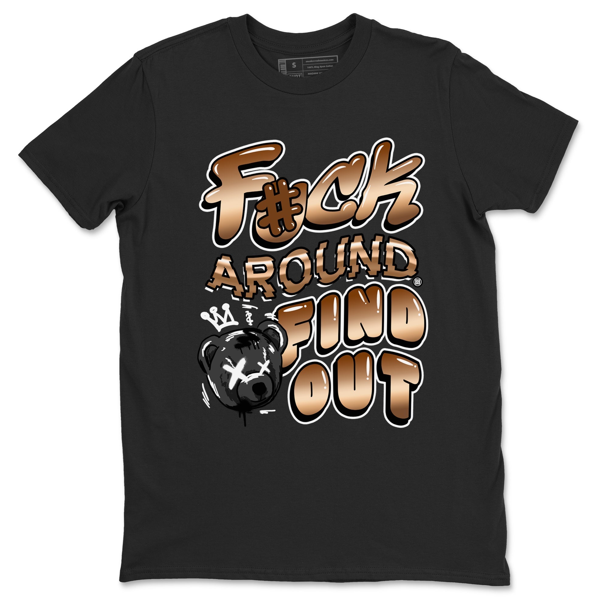 Fuck Around And Find Out snkmatch Tees - Air Foamposite One Metallic Copper