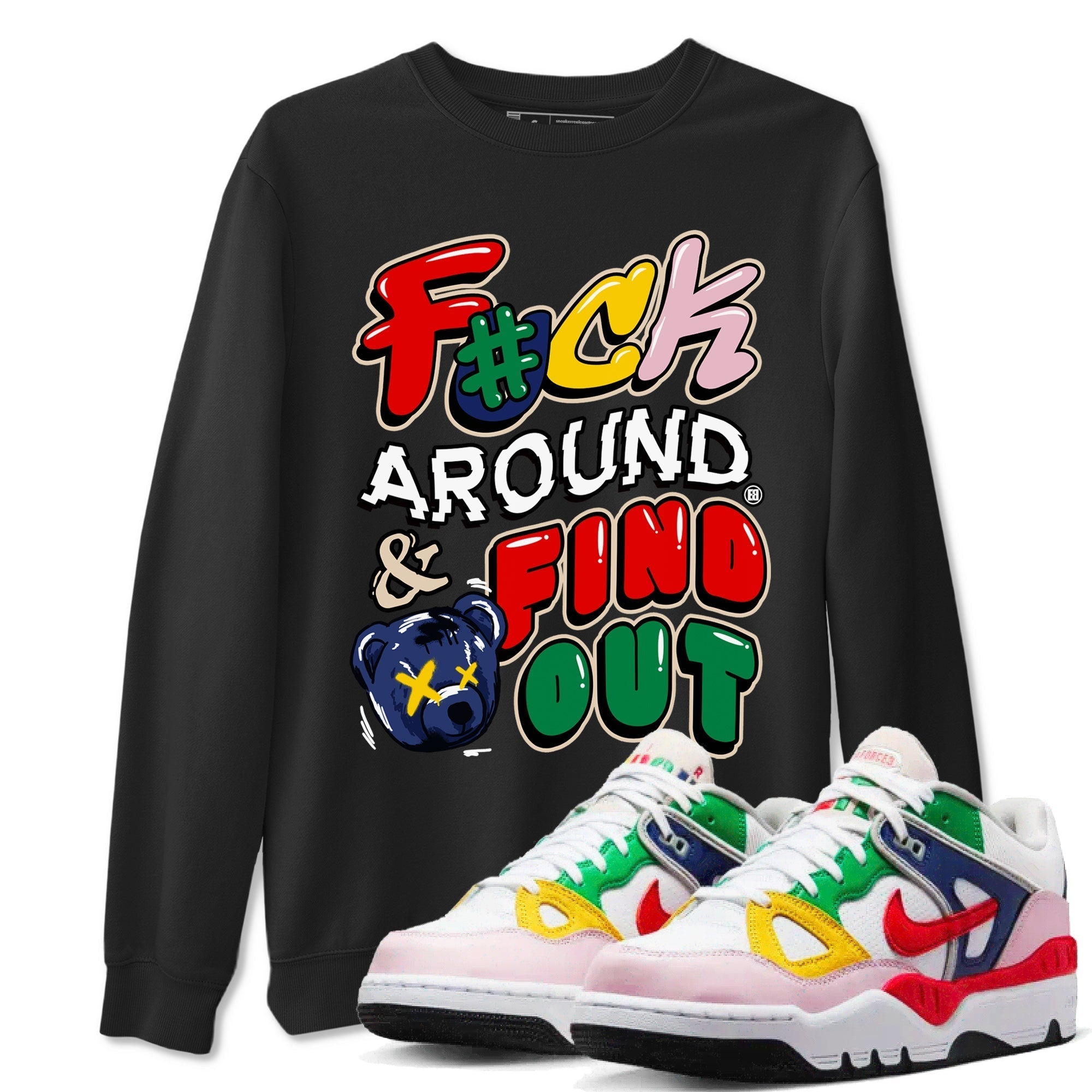 Fuck Around And Find Out snkmatch Tees - Air Force 3 Blue Void and Tour Yellow