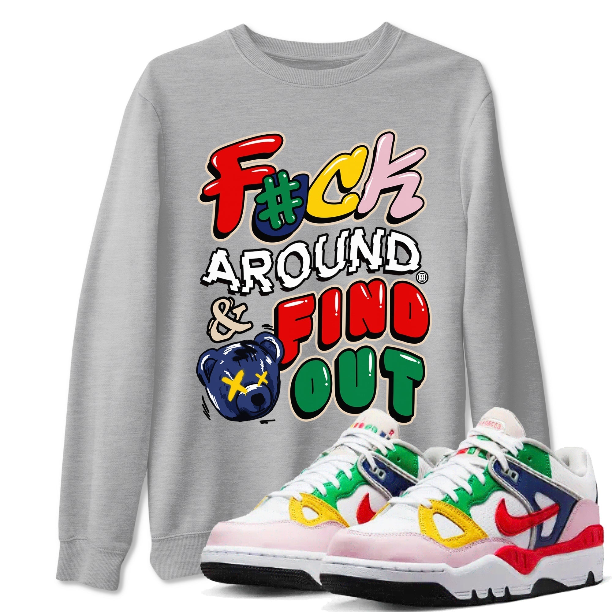 Fuck Around And Find Out snkmatch Tees - Air Force 3 Blue Void and Tour Yellow