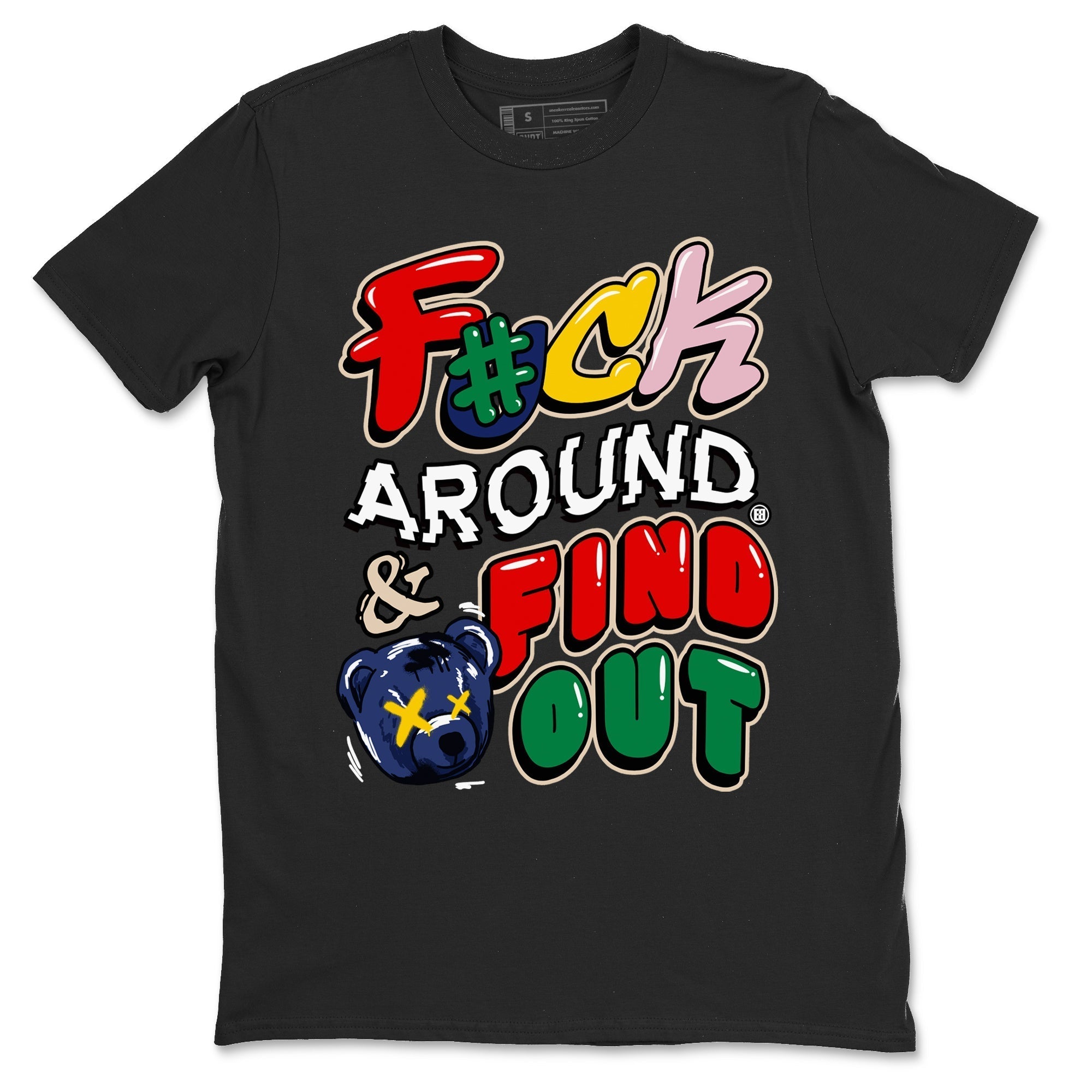 Fuck Around And Find Out snkmatch Tees - Air Force 3 Blue Void and Tour Yellow