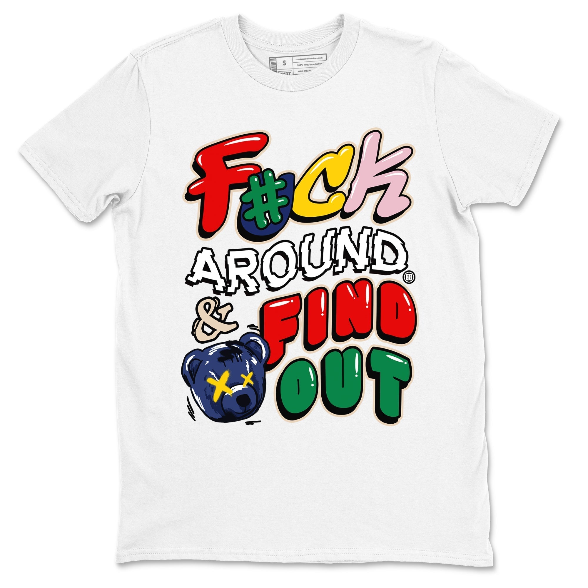 Fuck Around And Find Out snkmatch Tees - Air Force 3 Blue Void and Tour Yellow