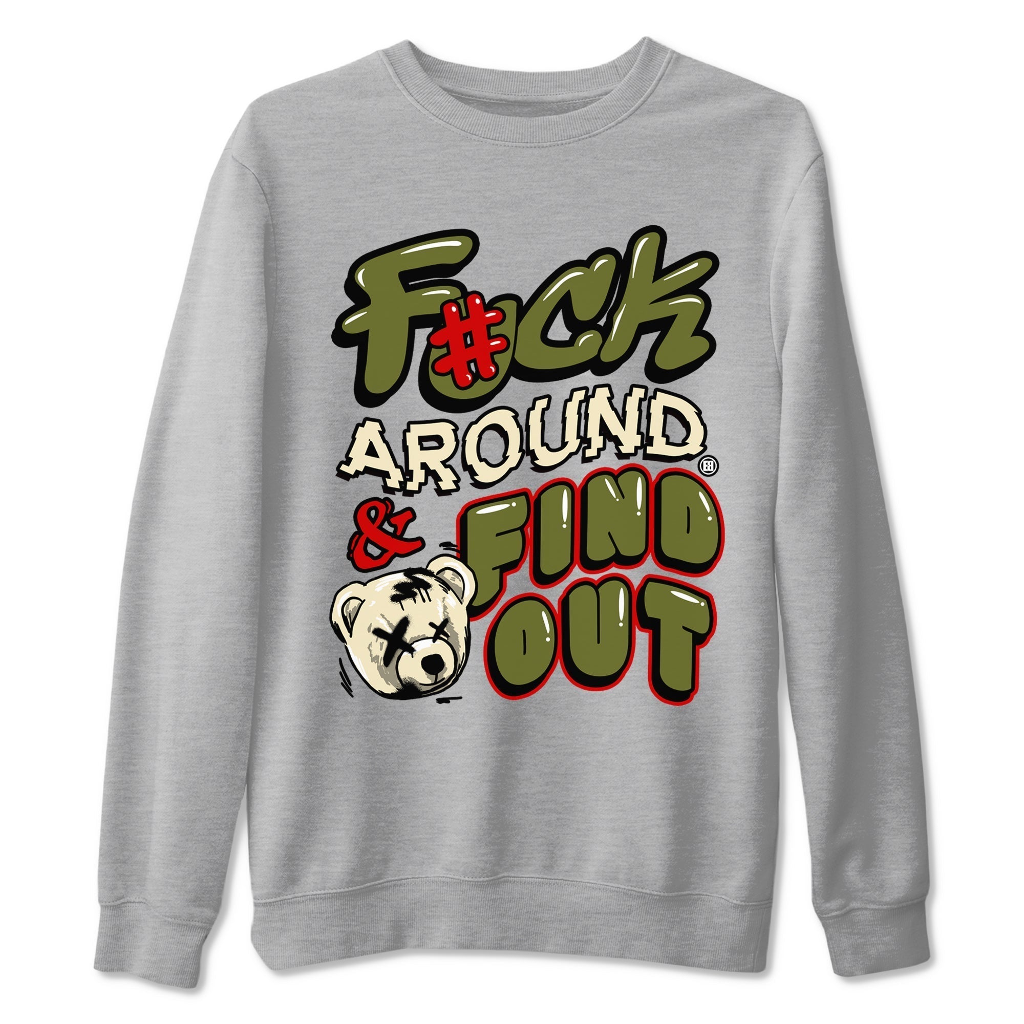 Fuck Around And Find Out snkmatch Tees - Air Jordan 1 Travis Scott Medium Olive