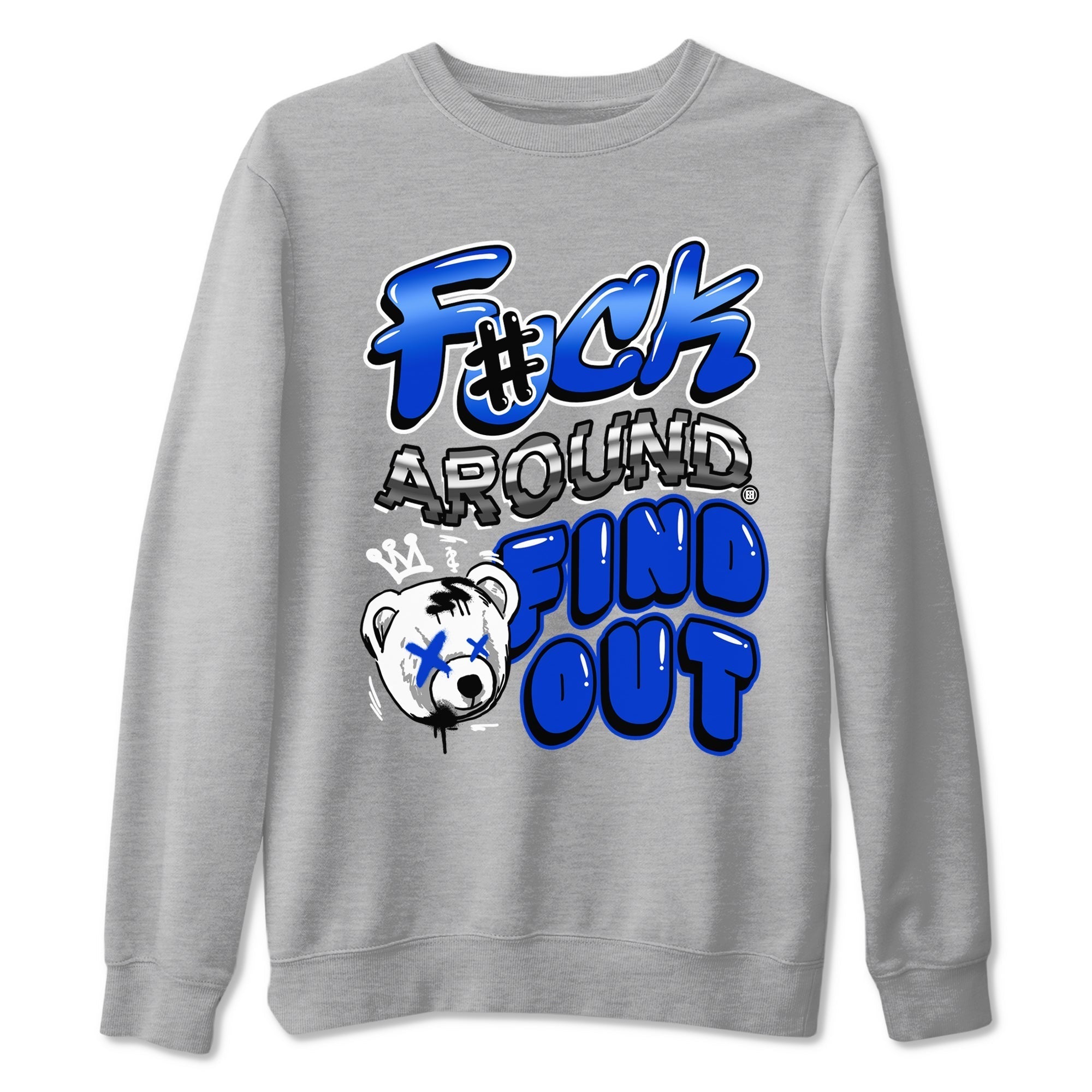 Fuck Around And Find Out snkmatch Tees - Air Jordan 12 Blueberry