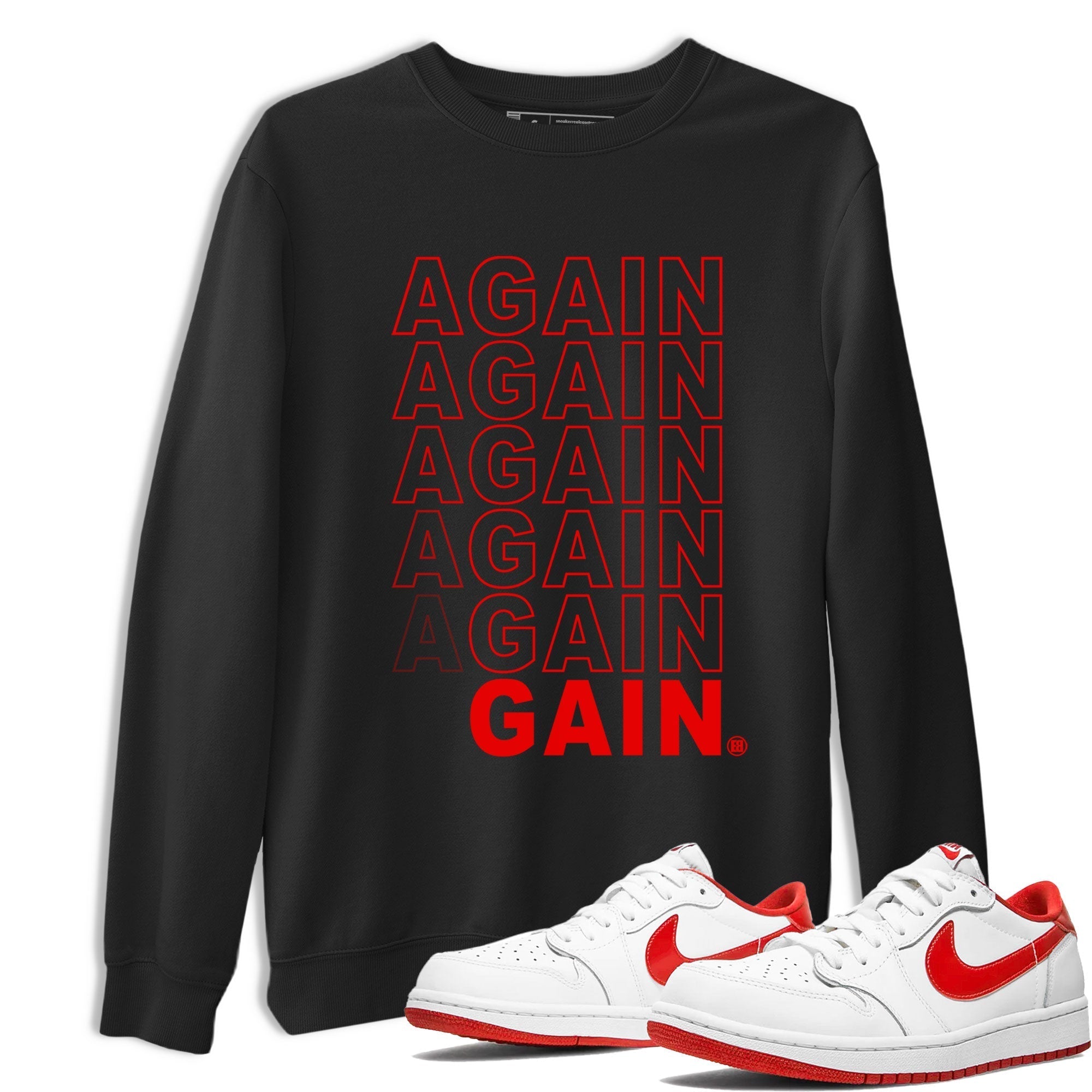 Again Gain snkmatch Tee - Air Jordan 1 University Red