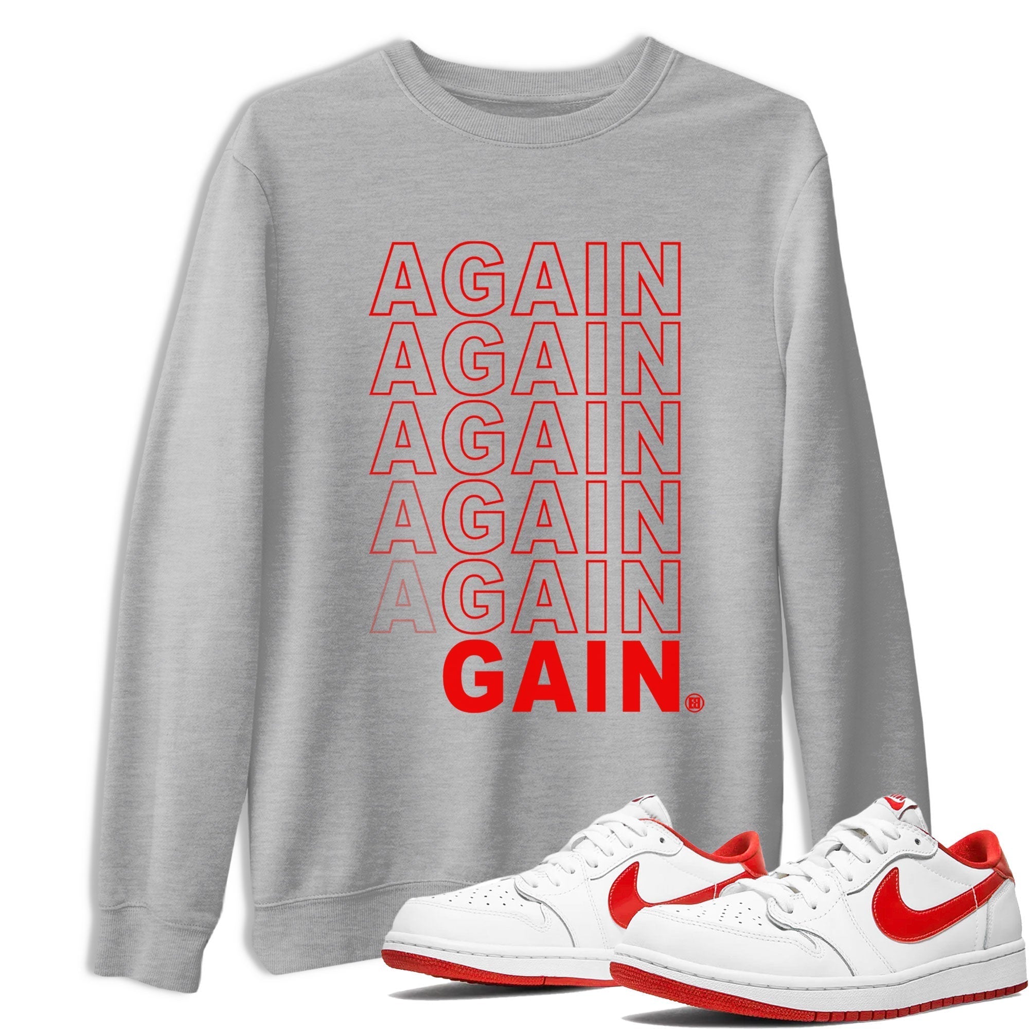 Again Gain snkmatch Tee - Air Jordan 1 University Red
