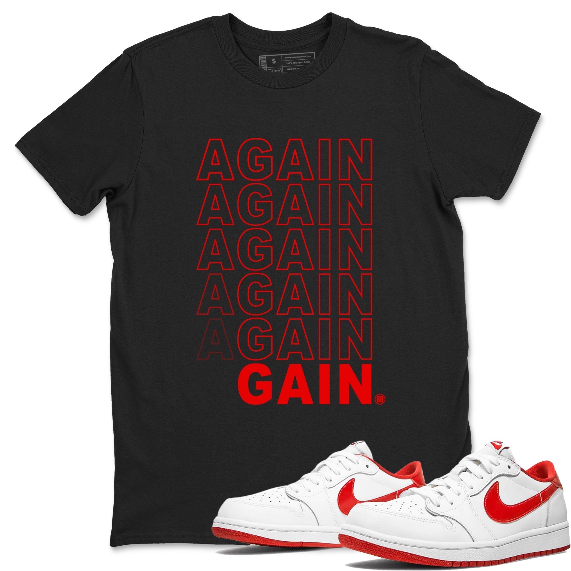 Again Gain snkmatch Tee - Air Jordan 1 University Red