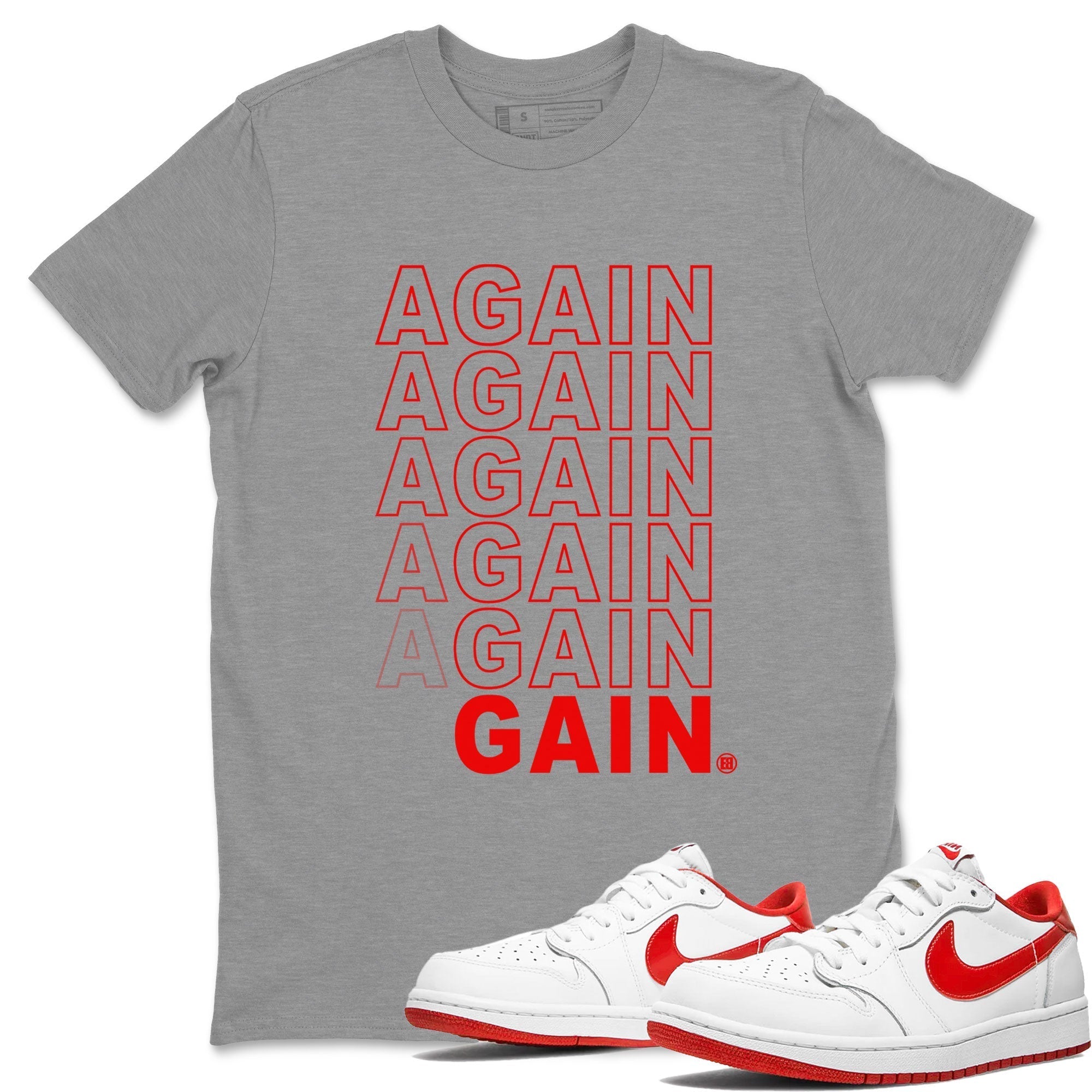 Again Gain snkmatch Tee - Air Jordan 1 University Red