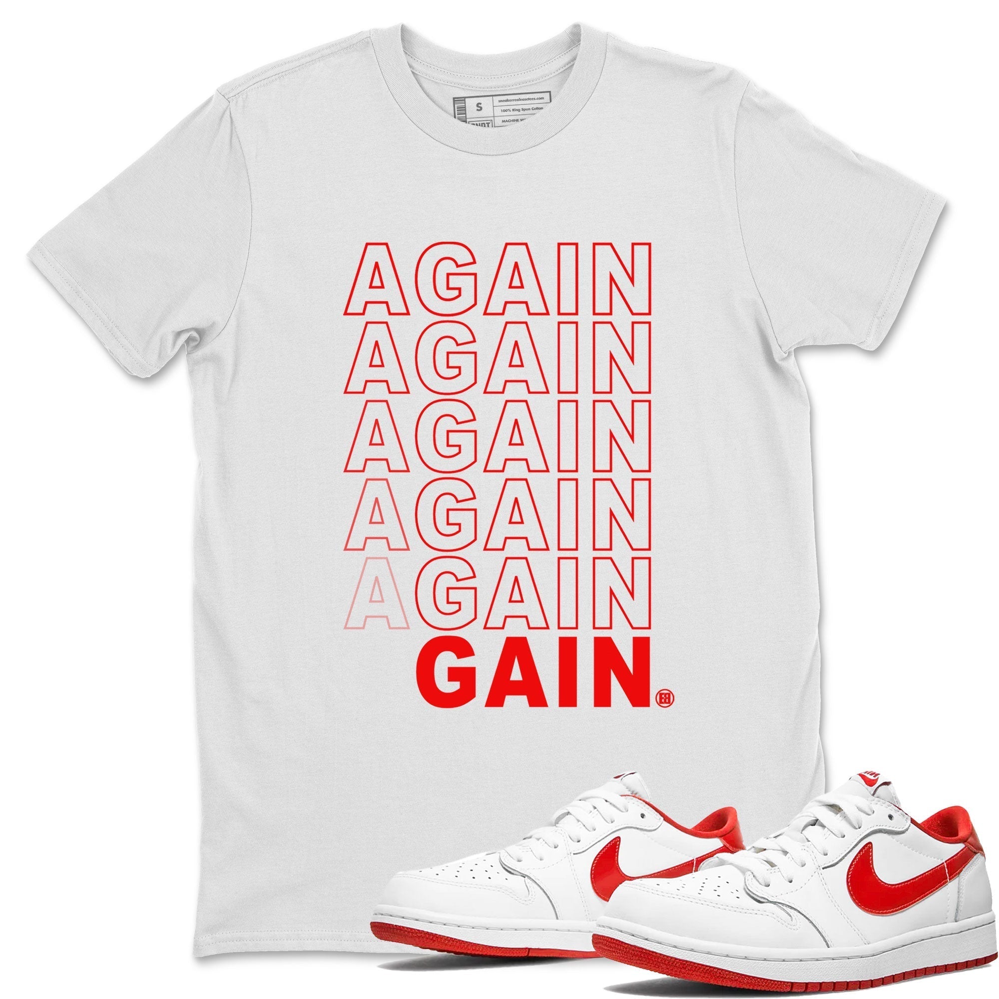Again Gain snkmatch Tee - Air Jordan 1 University Red