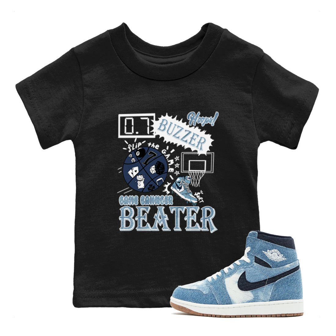Game Changer snkmatch Tees Kids - Air Jordan 1 Denim 2024