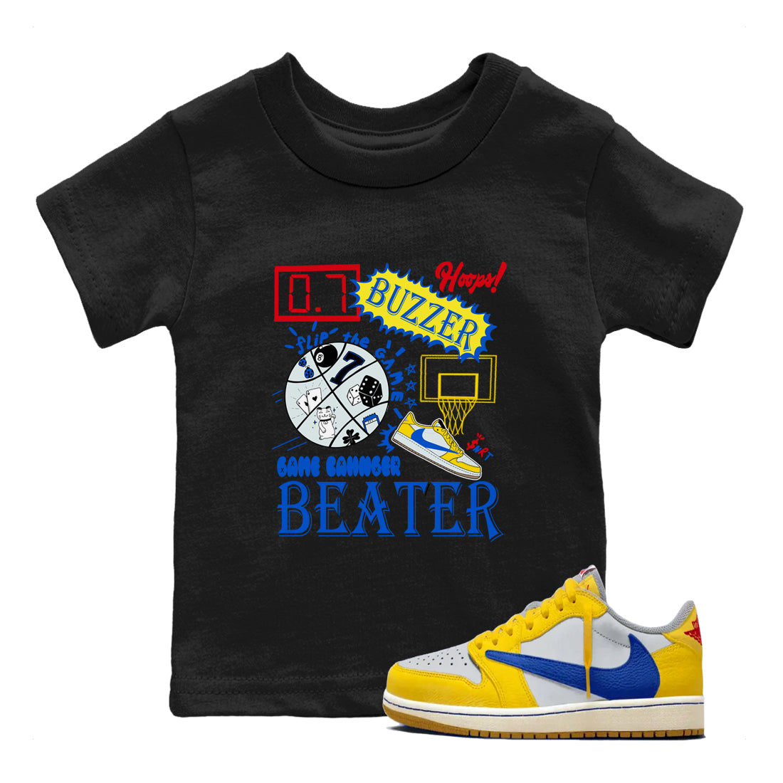 Game Changer snkmatch Tees Kids - Air Jordan 1 Travis Scott Canary