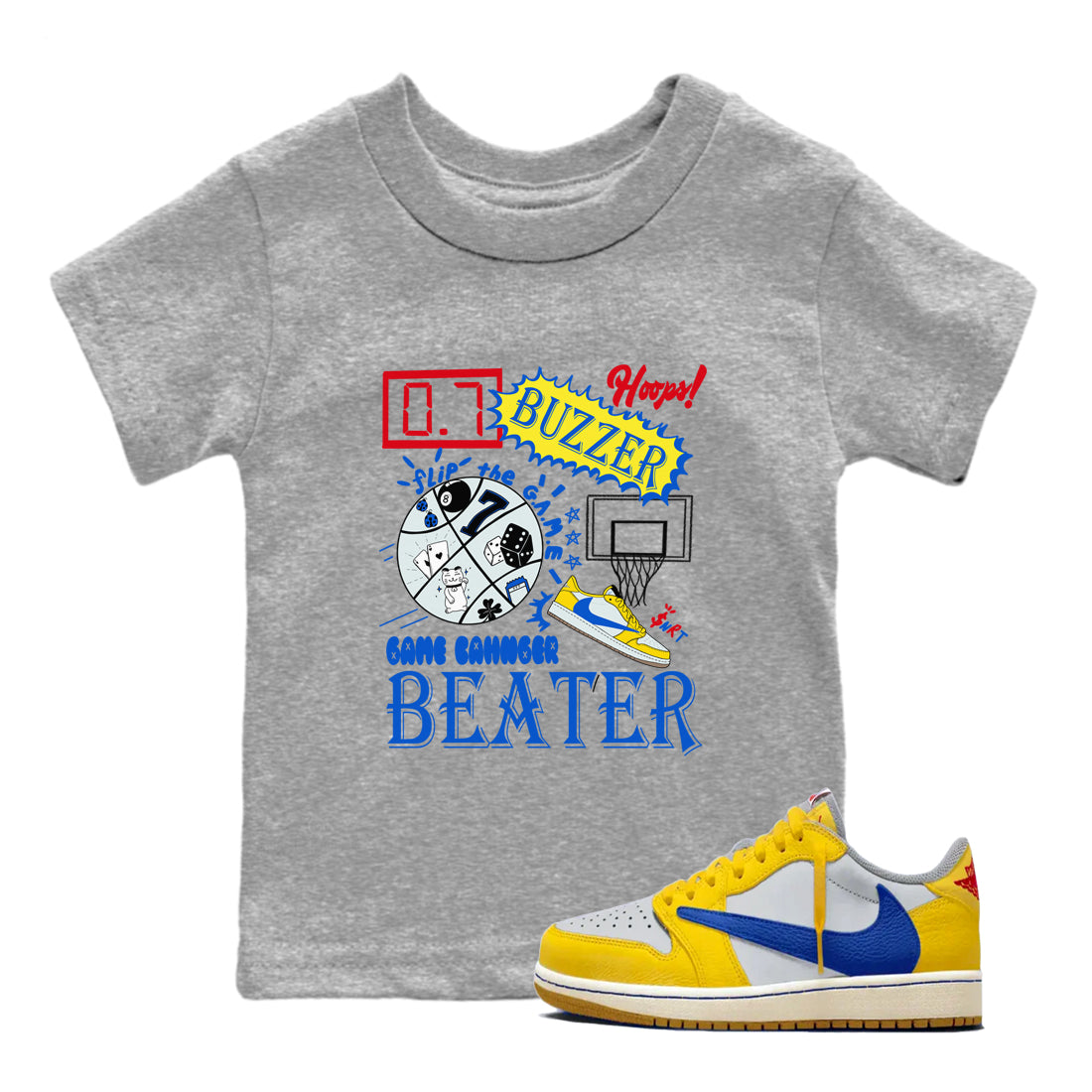 Game Changer snkmatch Tees Kids - Air Jordan 1 Travis Scott Canary