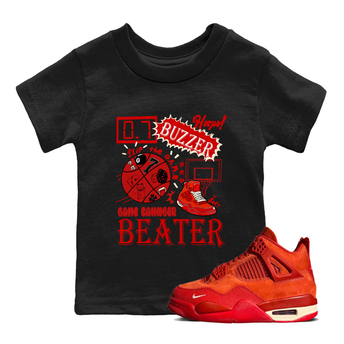 Game Changer snkmatch Tees Kids - Air Jordan 4 Brick By Brick