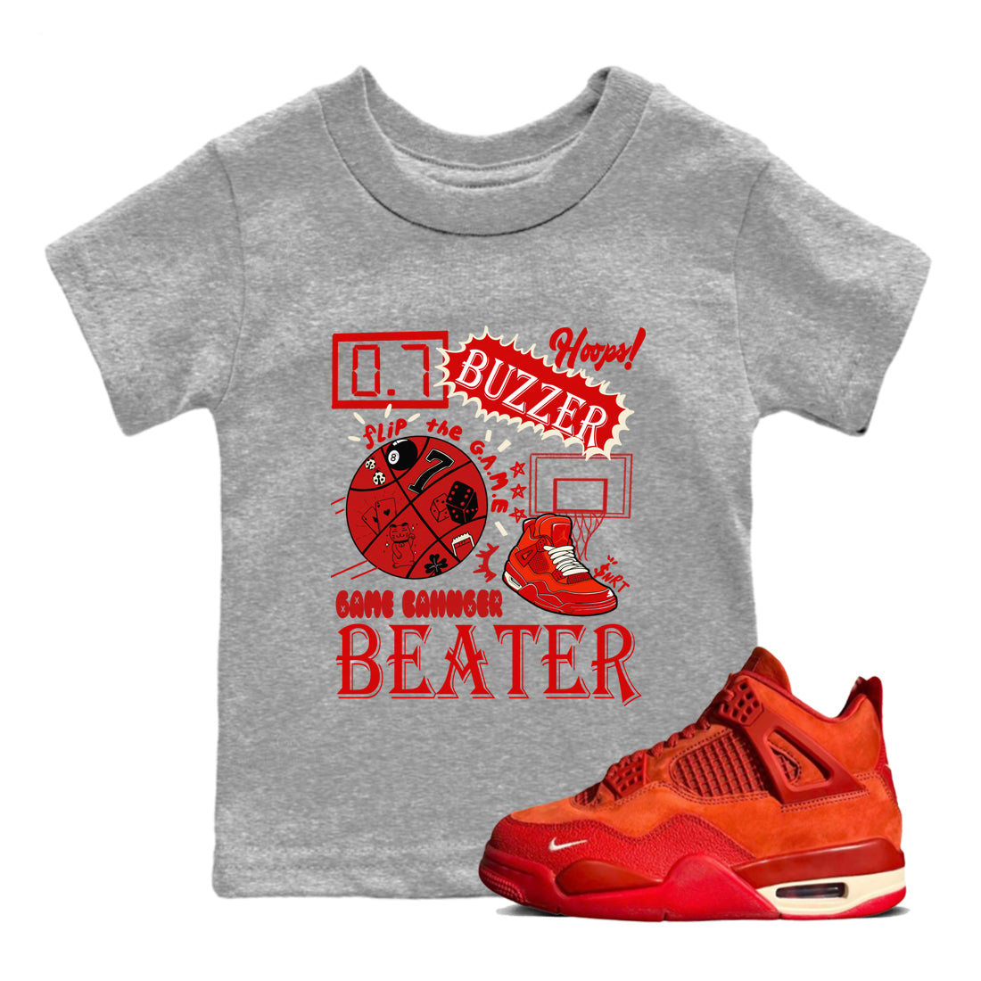 Game Changer snkmatch Tees Kids - Air Jordan 4 Brick By Brick