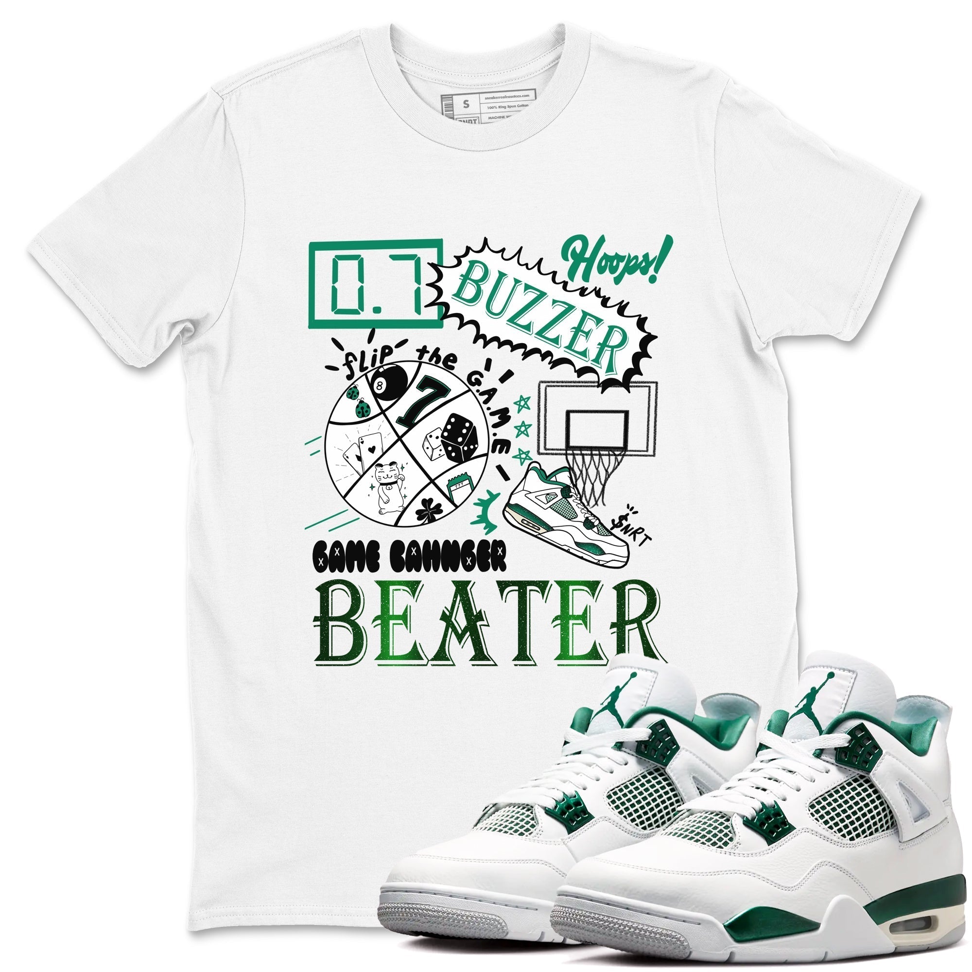 Game Changer snkmatch Tees - Air Jordan 4 Oxidized Green
